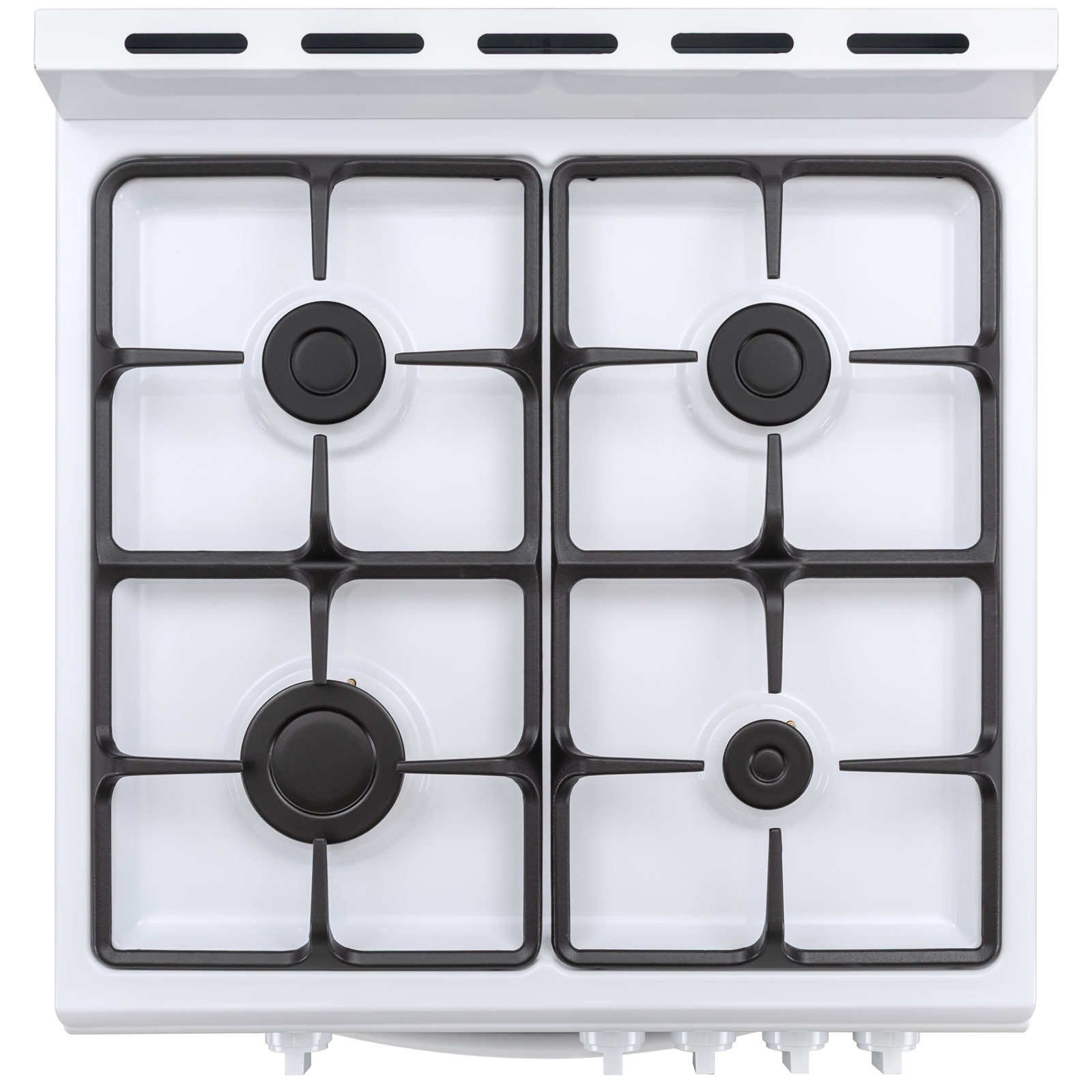 Thumbnail for 24" Wide Compact Front-Control Gas Range with 4 Burners & Storage Compartment  White