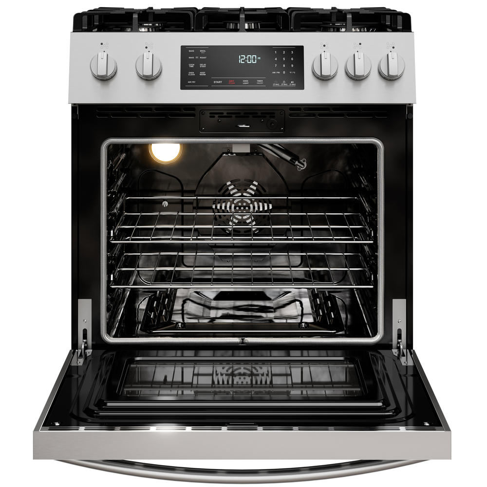 Kenmore 75293  4.8 cu. ft. Front-Control Gas Range with True Convection & Air Fry &#8211; Stainless Steel