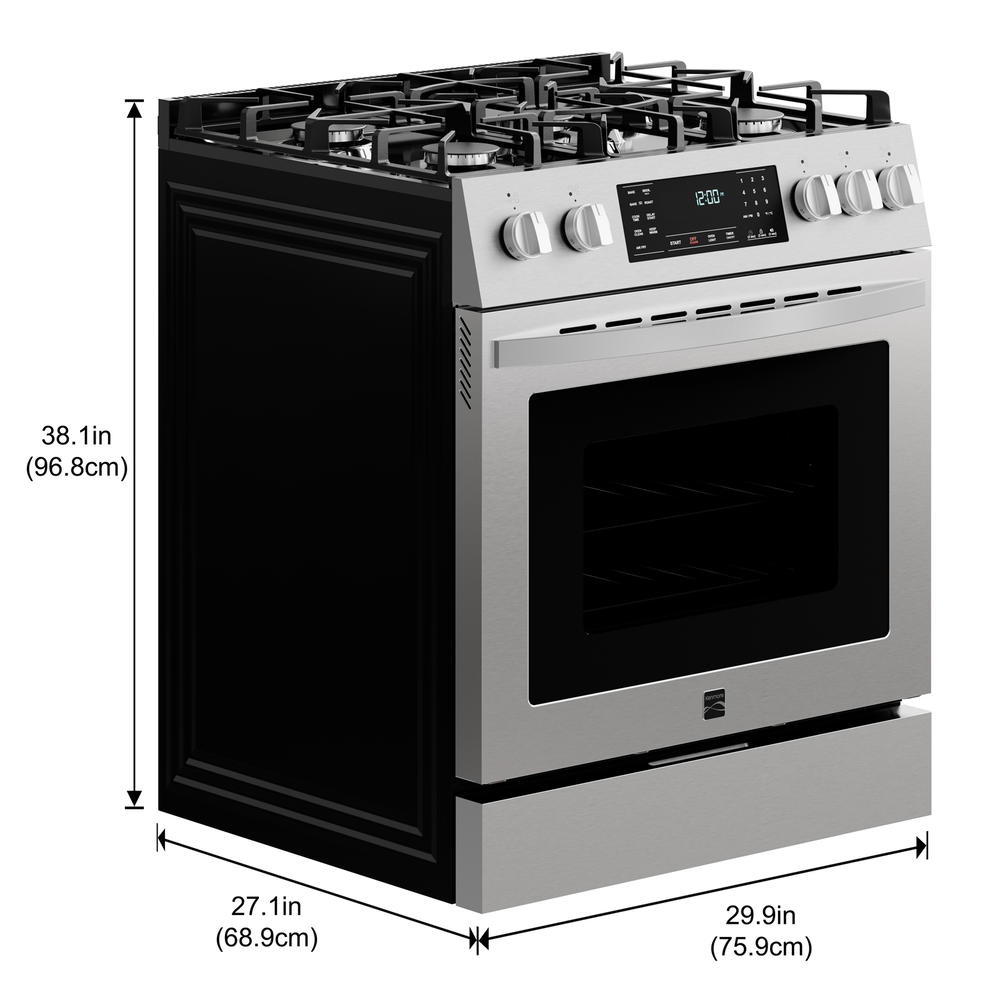 Kenmore 75293 4.8 cu. ft. FrontControl Gas Range with True Convection