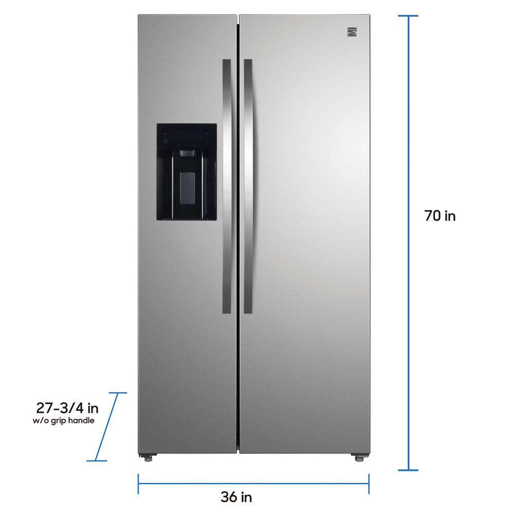 Kenmore 51805  20 cu. ft. Side-by-Side Refrigerator &#8211; Fingerprint-Resistant Stainless Steel