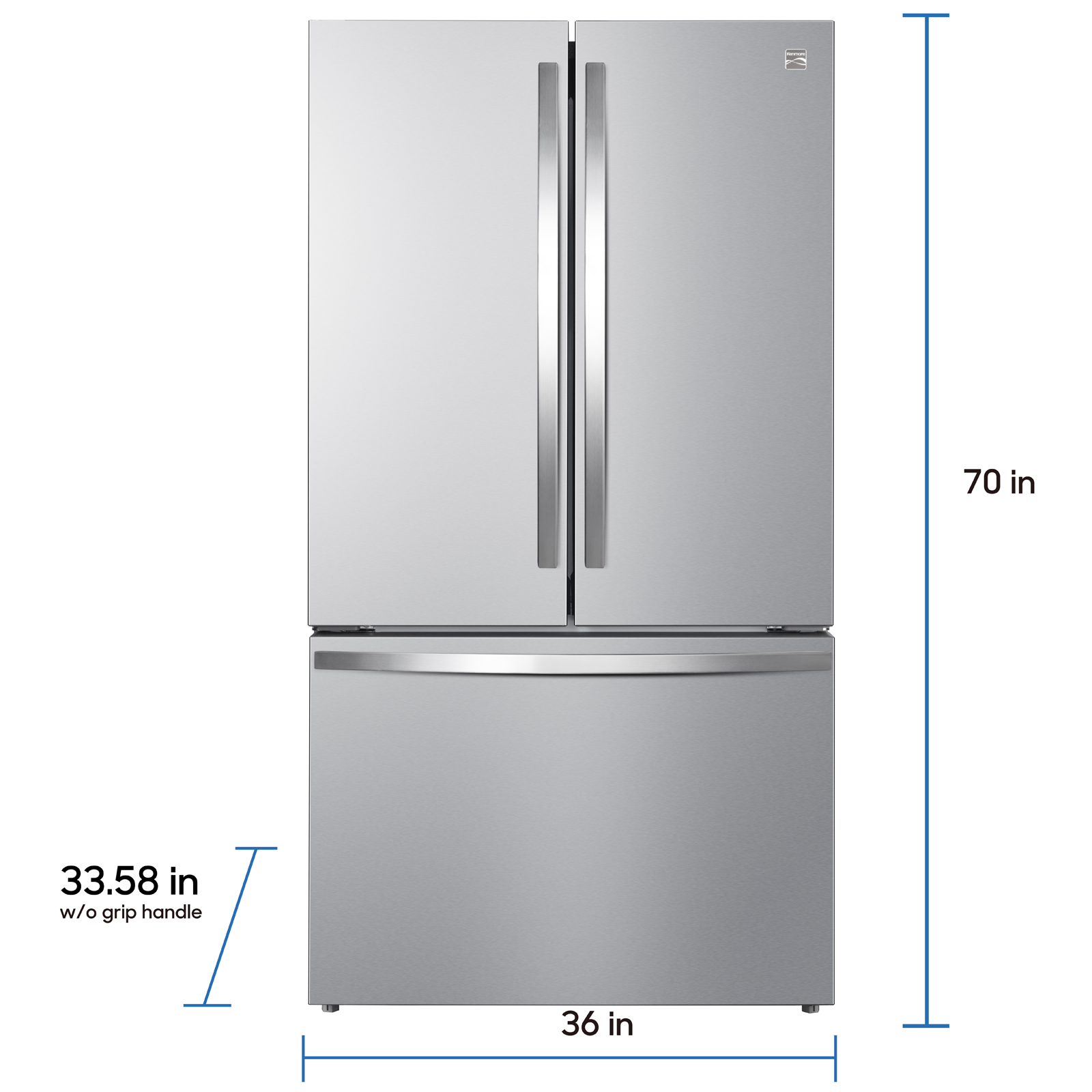 Thumbnail for 27.4 cu. ft. French Door Refrigerator  Fingerprint-Resistant Stainless Steel