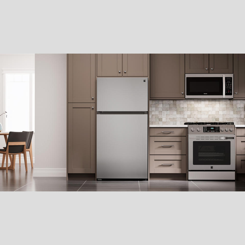 Kenmore 61335  20.5 cu. ft. Top Freezer Refrigerator &#8211; Stainless Steel w/Fingerprint Resistance