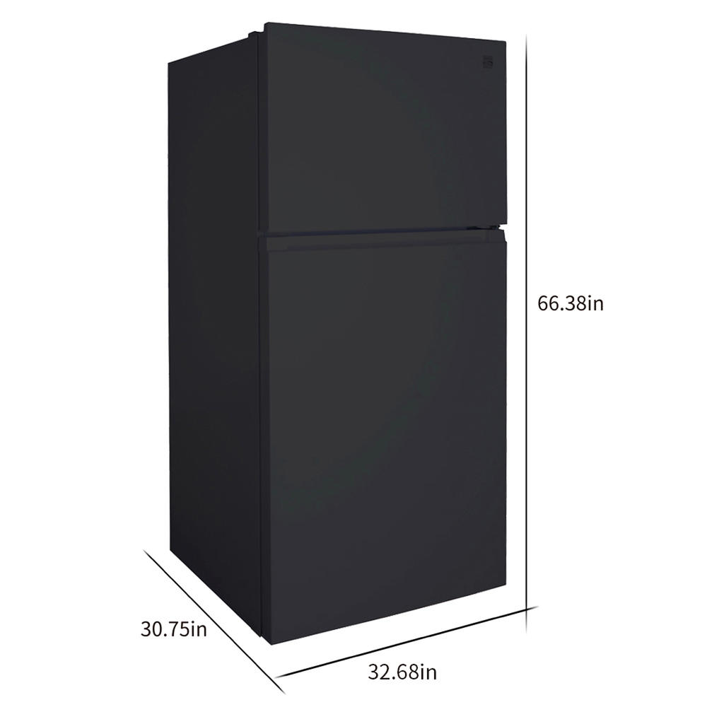 Kenmore 71339  20.4 cu. ft. Top Freezer Refrigerator w/ Icemaker, 33" Wide &#8211; Black