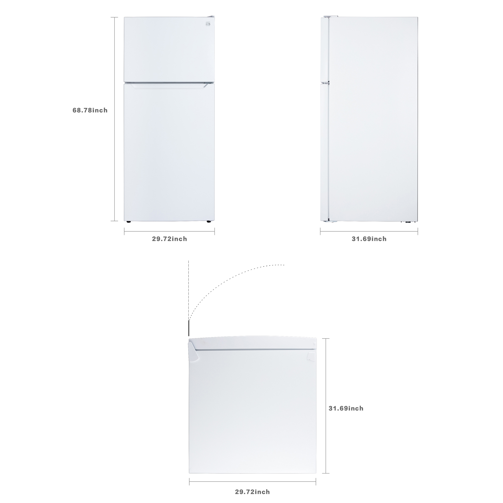 Thumbnail for 20.2 cu. ft. Garage-Ready Top Freezer Refrigerator with Icemaker, ENERGY STAR®  White