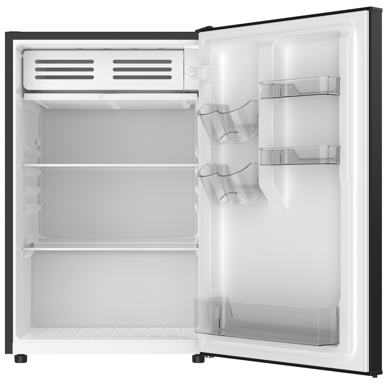 Thumbnail for 4.5 cu. ft. Compact Refrigerator with Chiller Compartment, Glass Shelves & Can Rack  Black