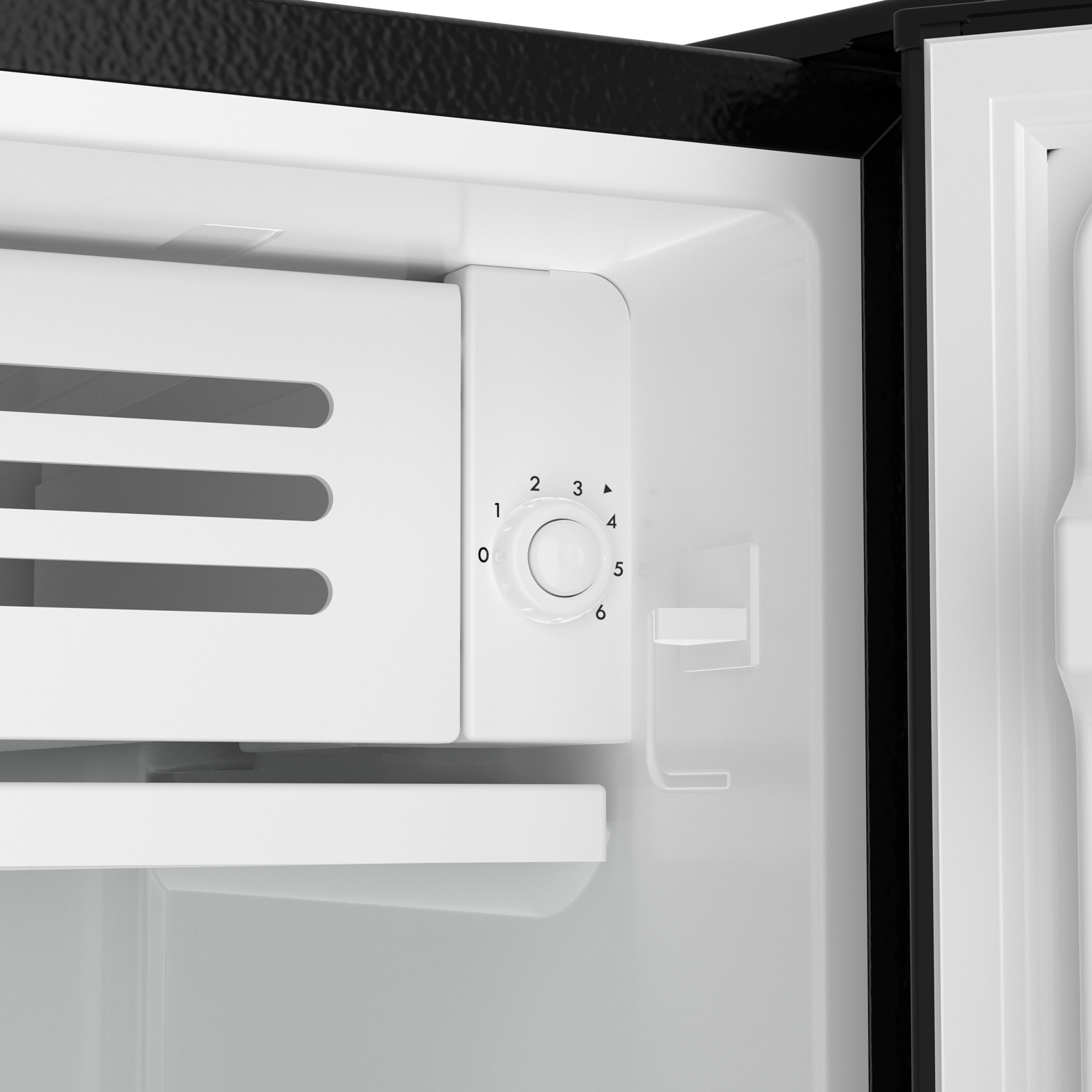Thumbnail for 4.5 cu. ft. Compact Refrigerator with Chiller Compartment, Glass Shelves & Can Rack  Black