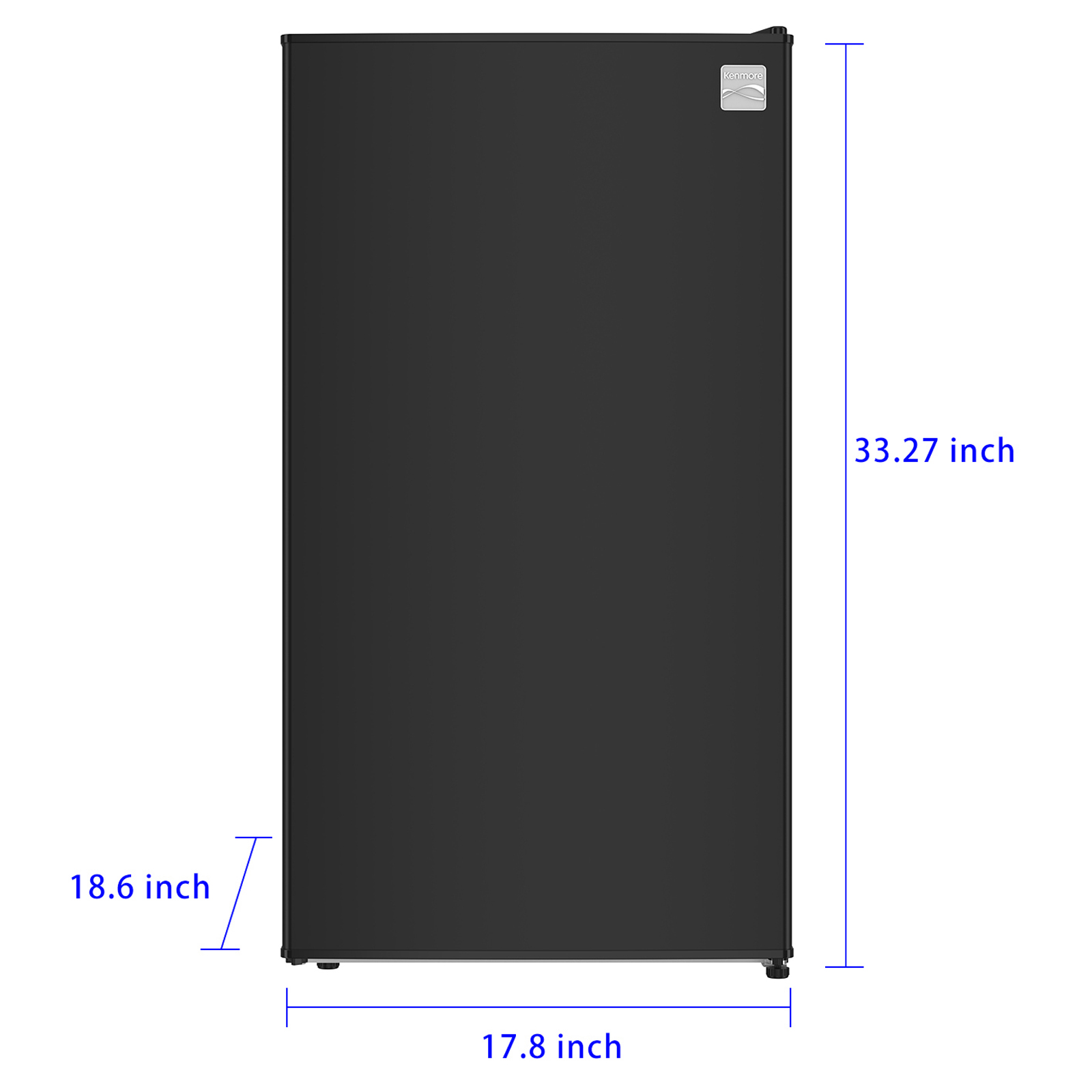 Thumbnail for 3.5 cu. ft. Compact Refrigerator with Chiller Compartment, Glass Shelves & Can Rack  Black
