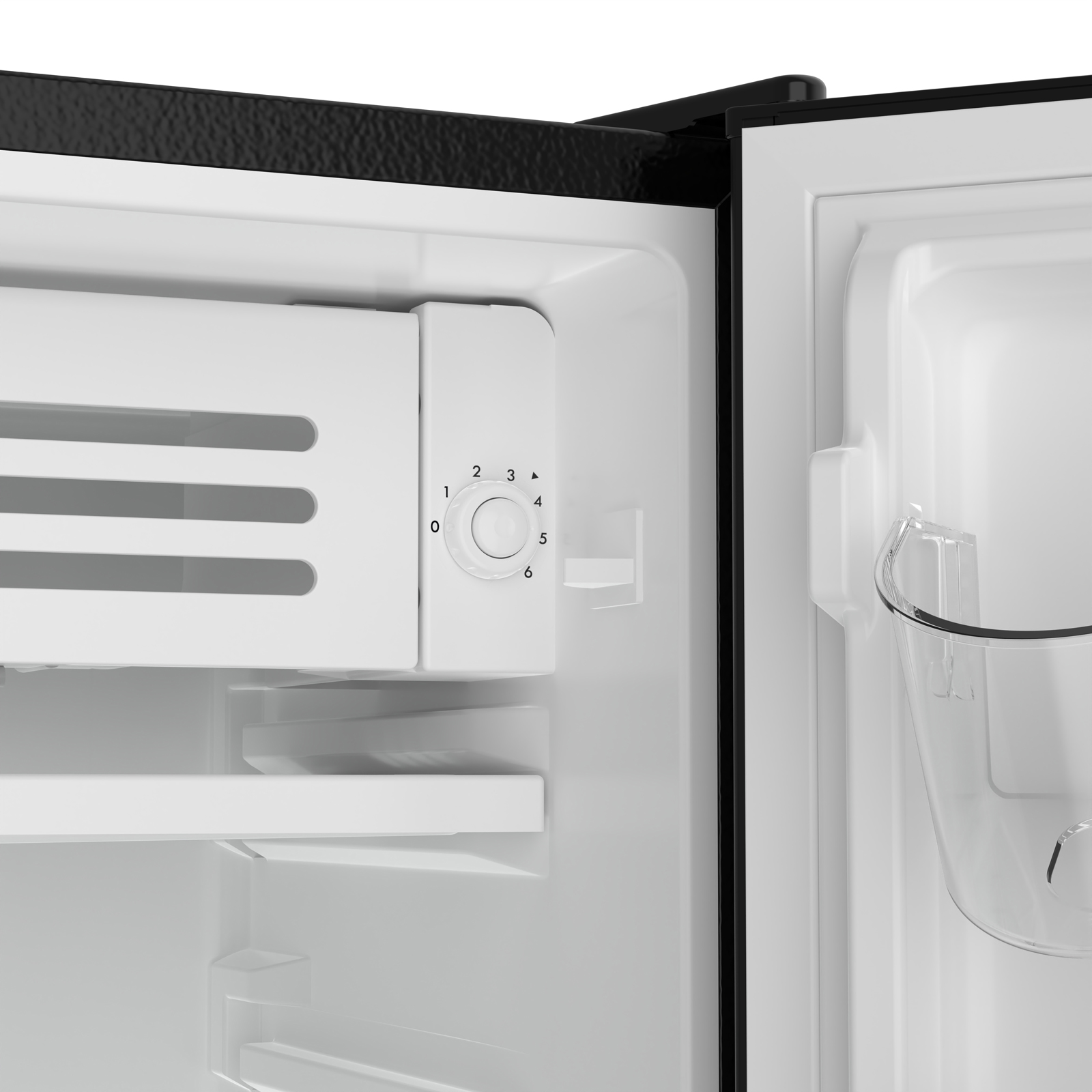Thumbnail for 3.5 cu. ft. Compact Refrigerator with Chiller Compartment, Glass Shelves & Can Rack  Black