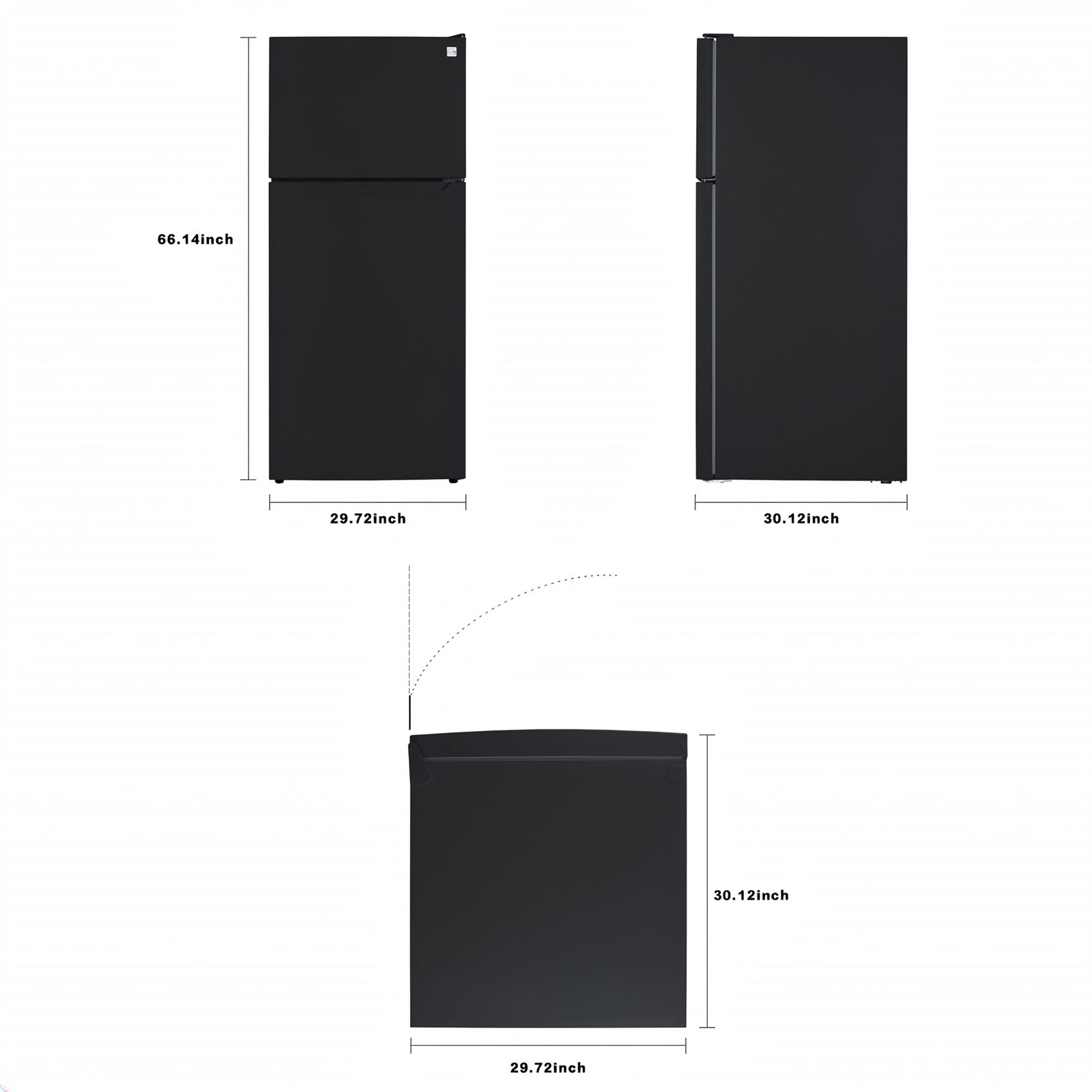 Thumbnail for 18.1 cu. ft. Top Freezer Refrigerator, Garage-Ready with Icemaker, ENERGY STAR®  Black