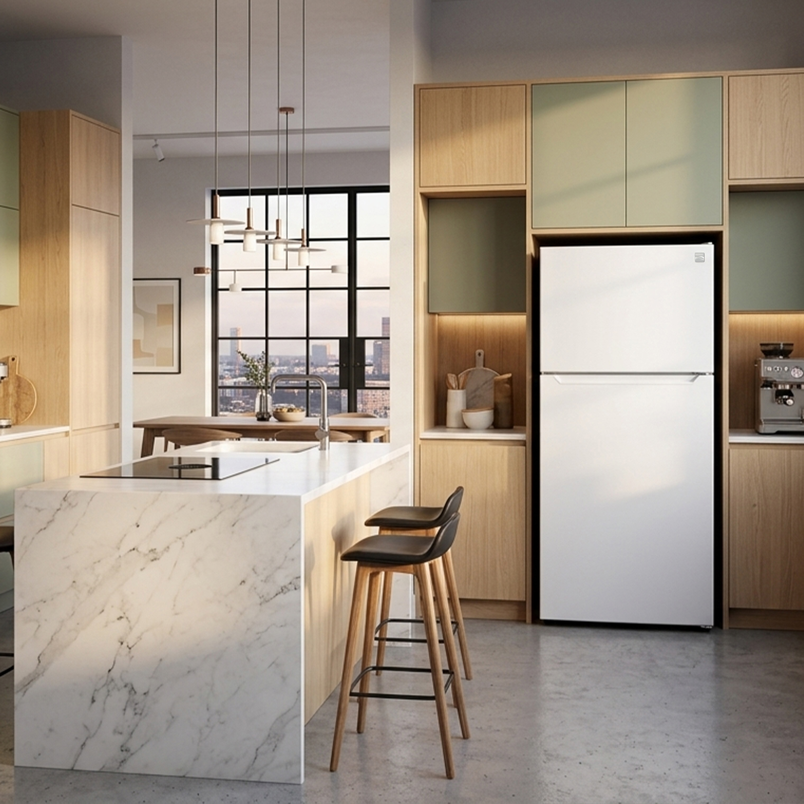 Thumbnail for 18.1 cu. ft. Top Freezer Refrigerator, Garage-Ready with Icemaker, ENERGY STAR®  White
