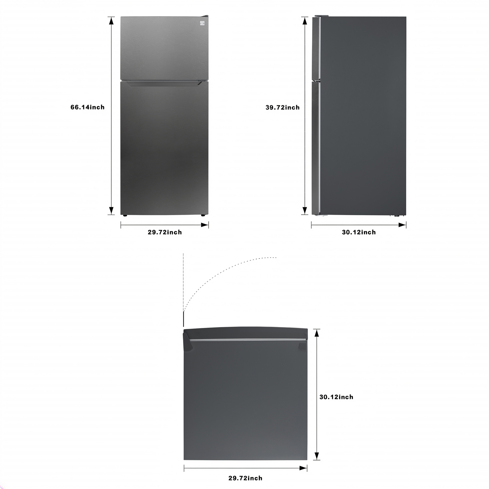 Thumbnail for 18.1 cu. ft. Top Freezer Refrigerator, Garage-Ready with Icemaker, ENERGY STAR®  Fingerprint Resistant Metallic Steel