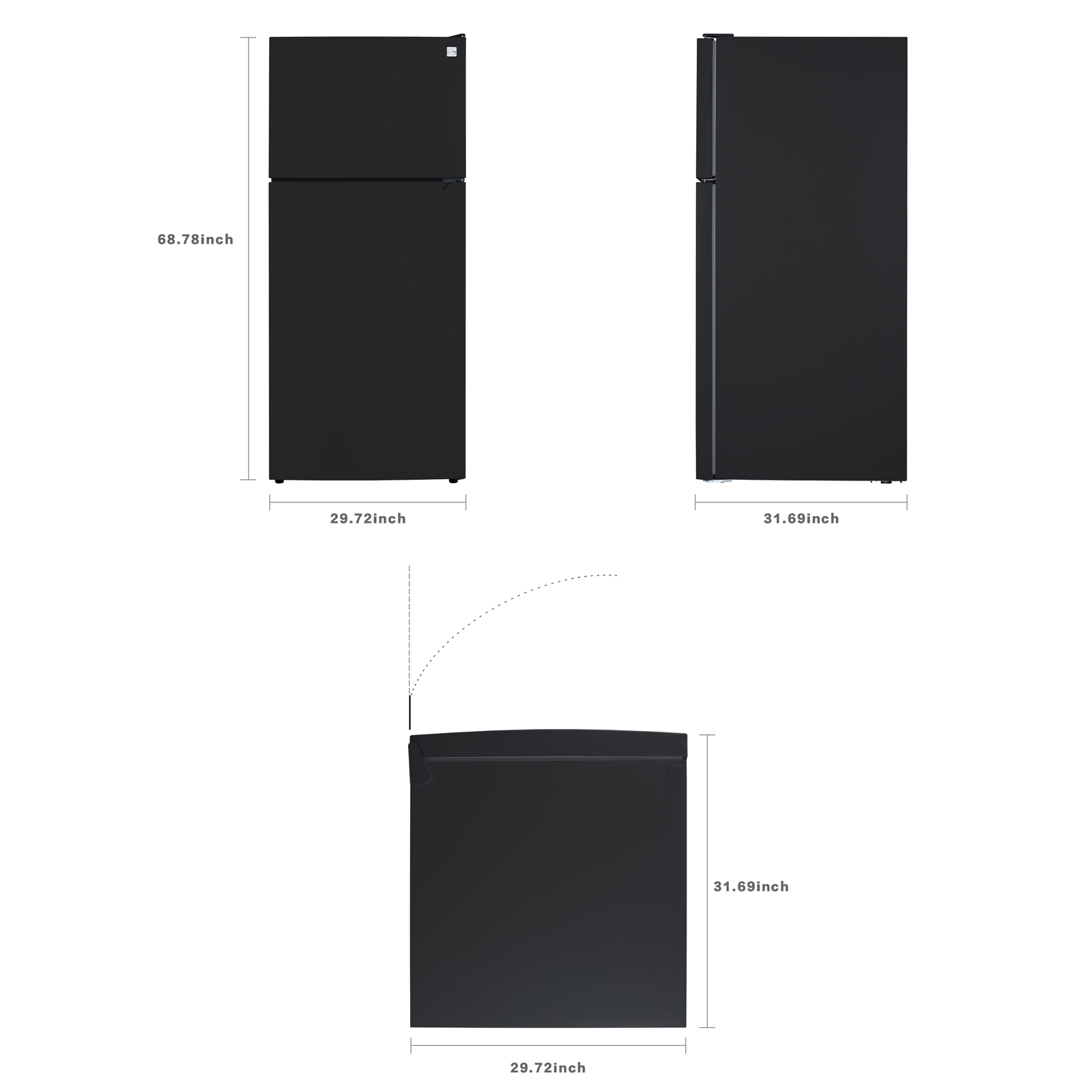 Thumbnail for 20.2 cu. ft. Garage-Ready Top Freezer Refrigerator with Icemaker, ENERGY STAR®  Black