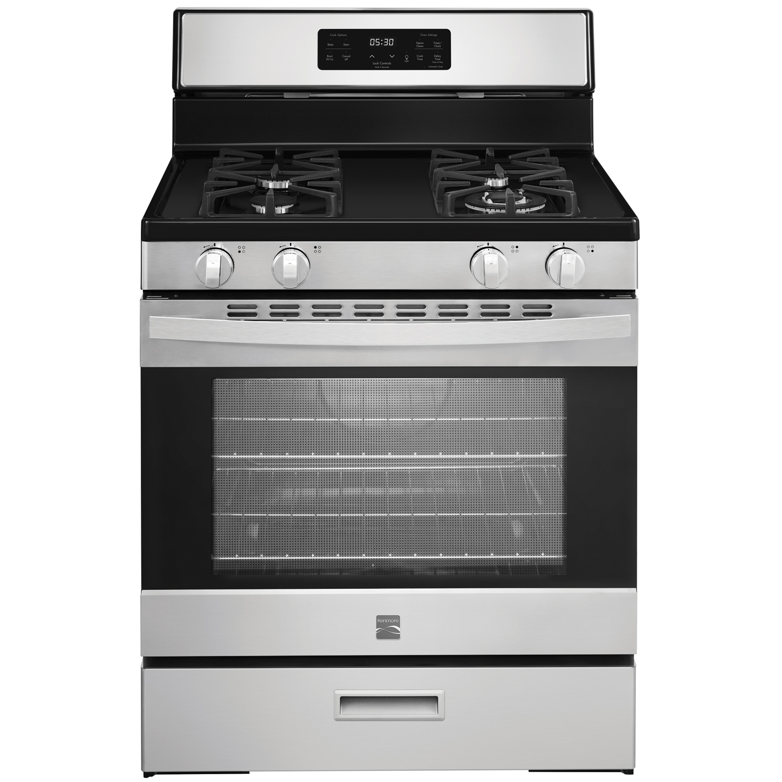 5.2 cu. ft. Gas Range with Steam Clean  Stainless Steel