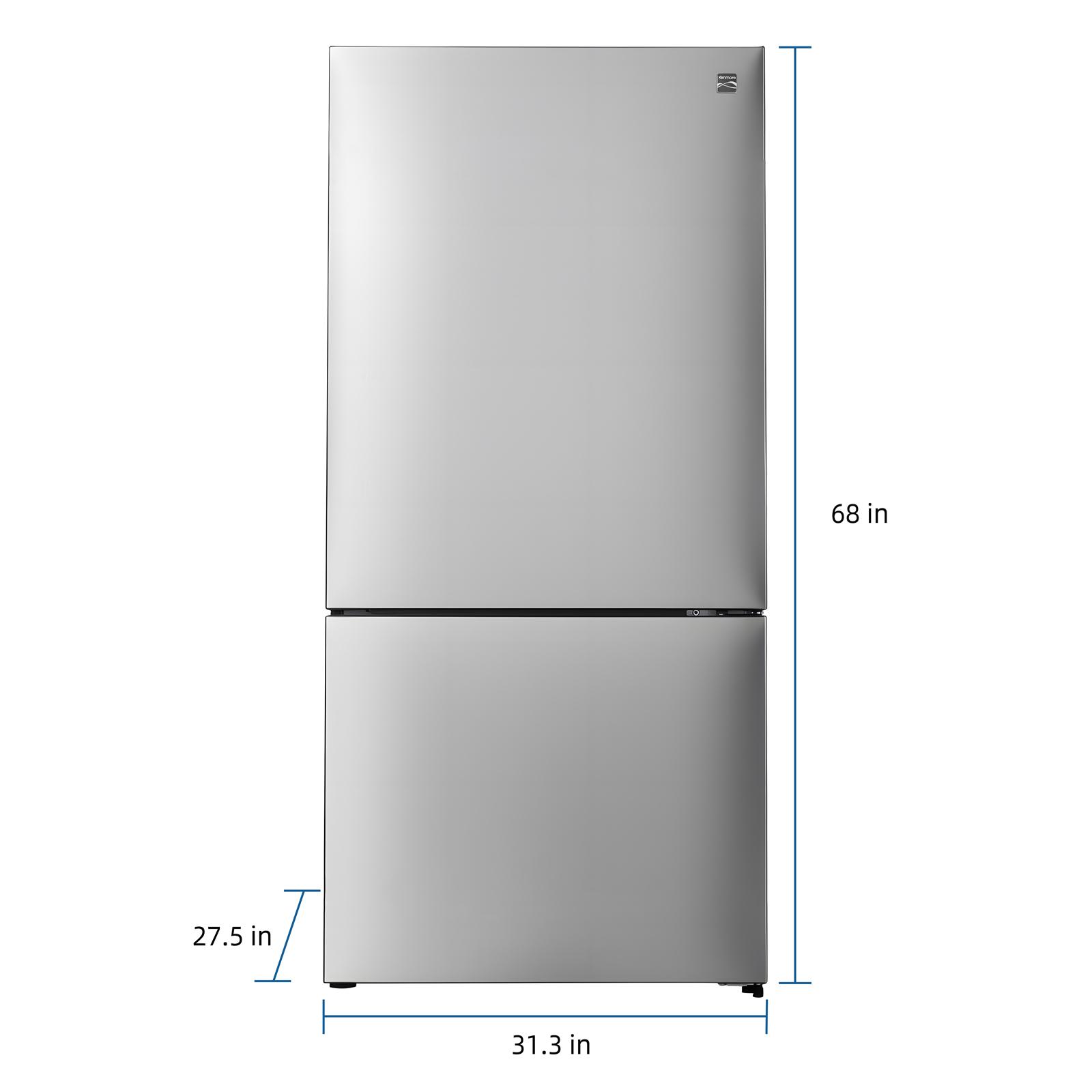 Thumbnail for 17.8 cu. ft. Counter-Depth Bottom Freezer Refrigerator  Fingerprint-Resistant Stainless Steel, ENERGY STAR®