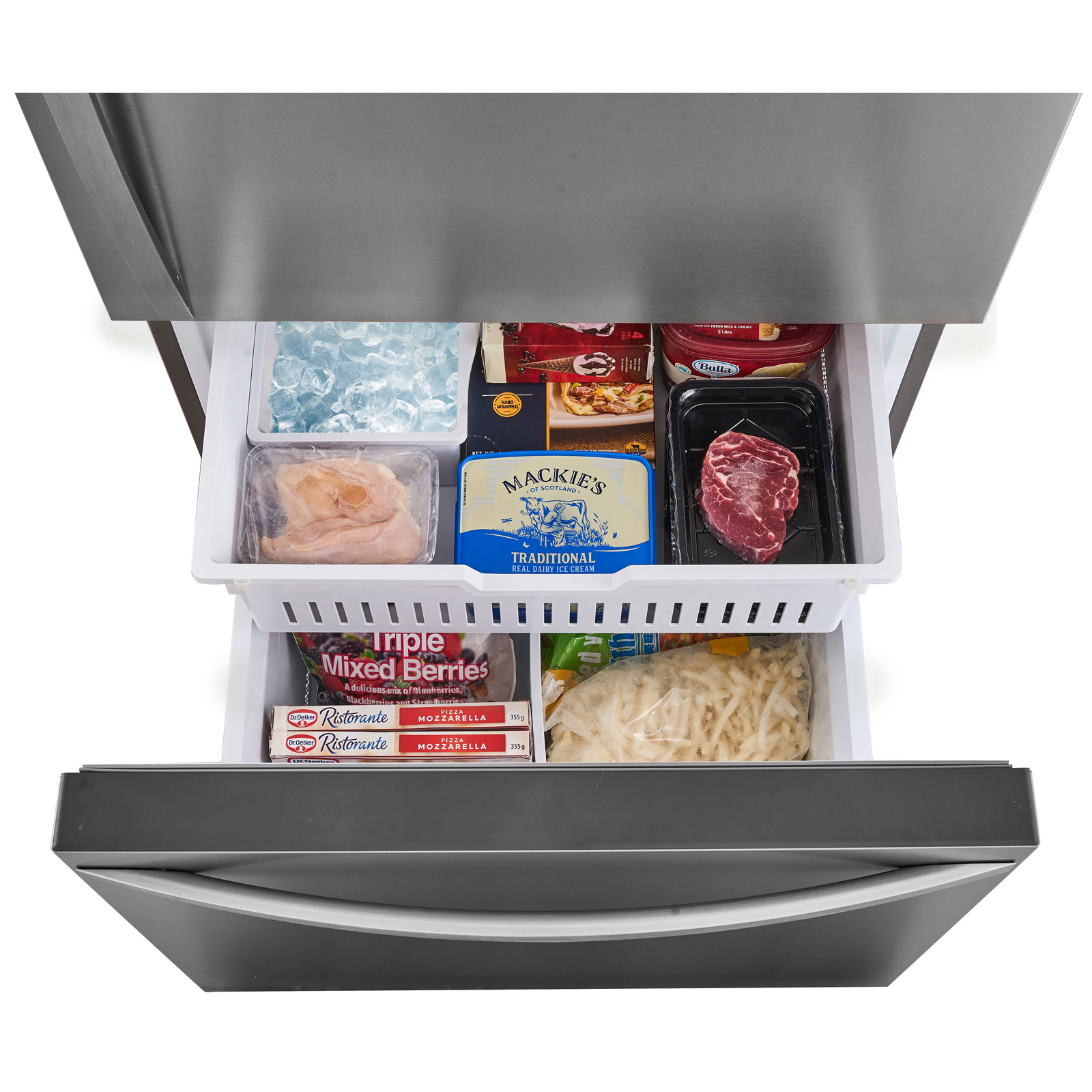 Thumbnail for 22.3 cu. ft. Bottom Freezer Refrigerator  Fingerprint-Resistant Stainless Steel & Pull-out Freezer Drawer, ENERGY STAR®