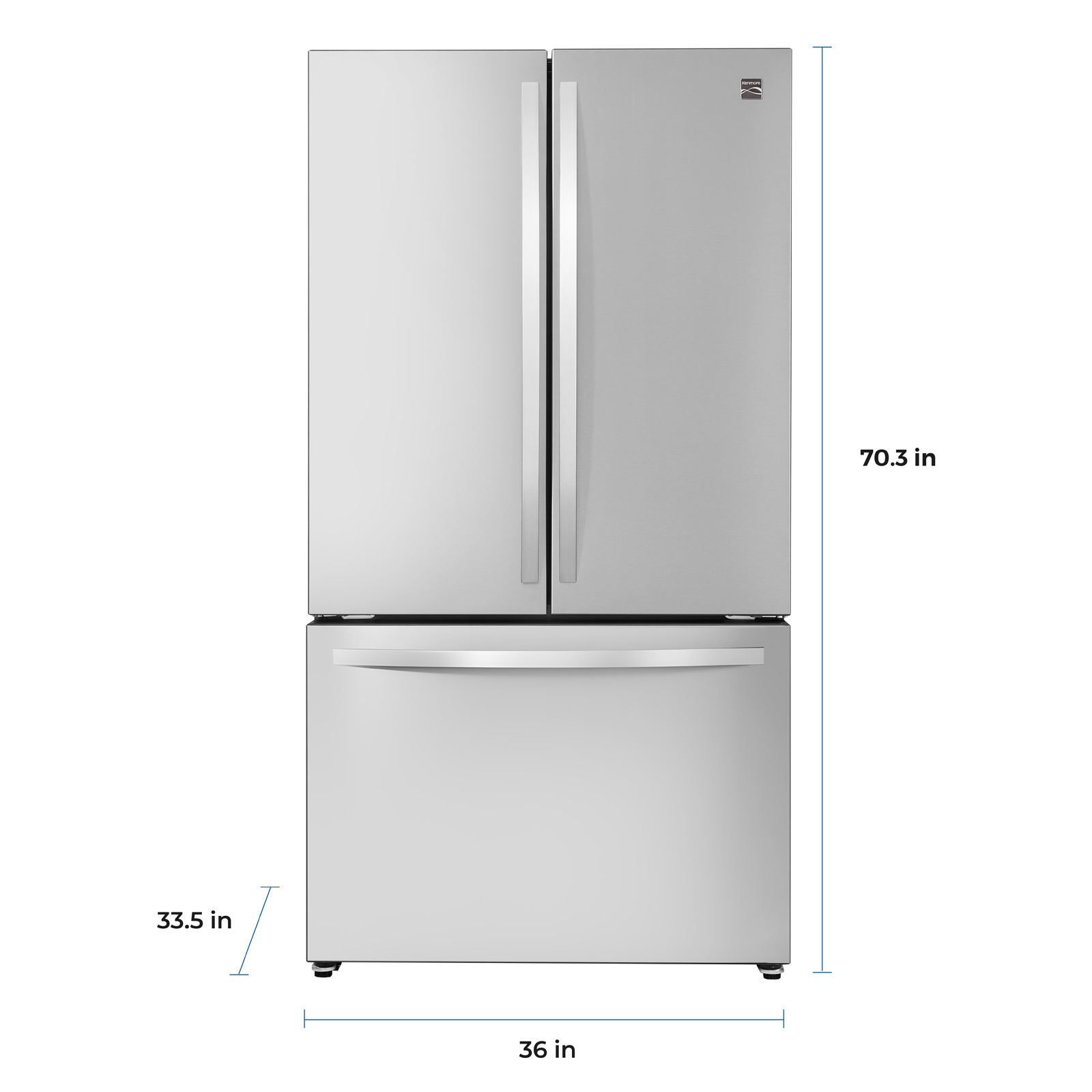Thumbnail for 26.6 cu. ft. French Door Refrigerator  Fingerprint-Resistant Stainless Steel