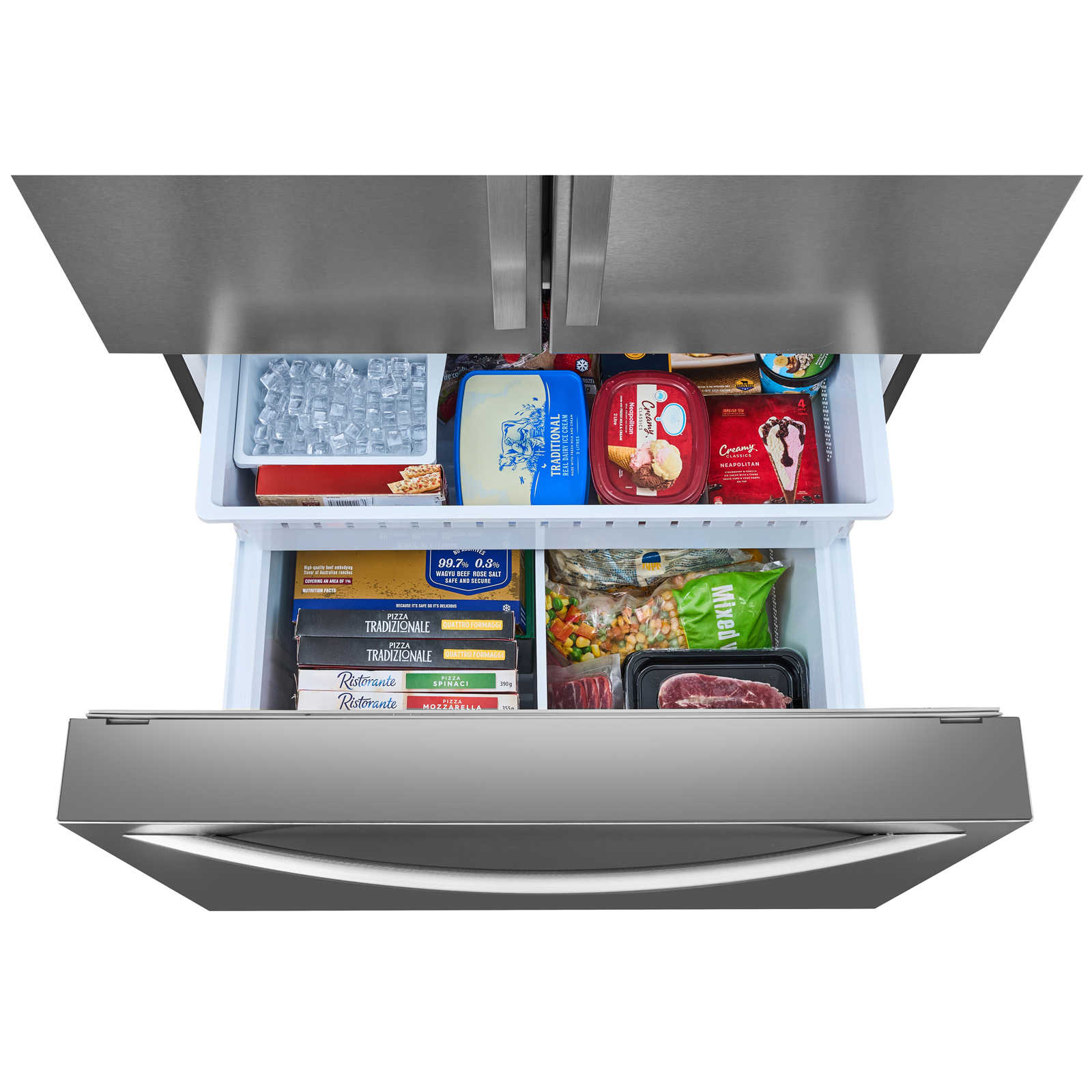 Thumbnail for 26.6 cu. ft. French Door Refrigerator  Fingerprint-Resistant Stainless Steel