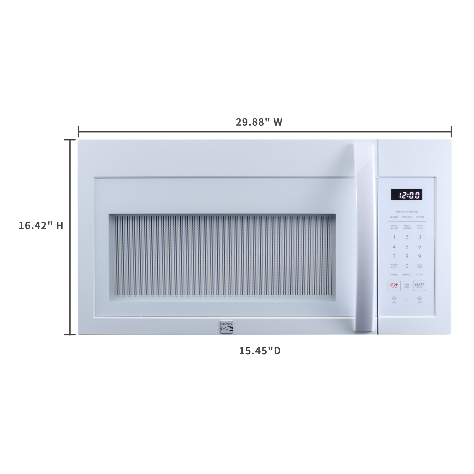 Thumbnail for 1.7 cu. ft. Over-the-Range Microwave with Precision Set Controls  White