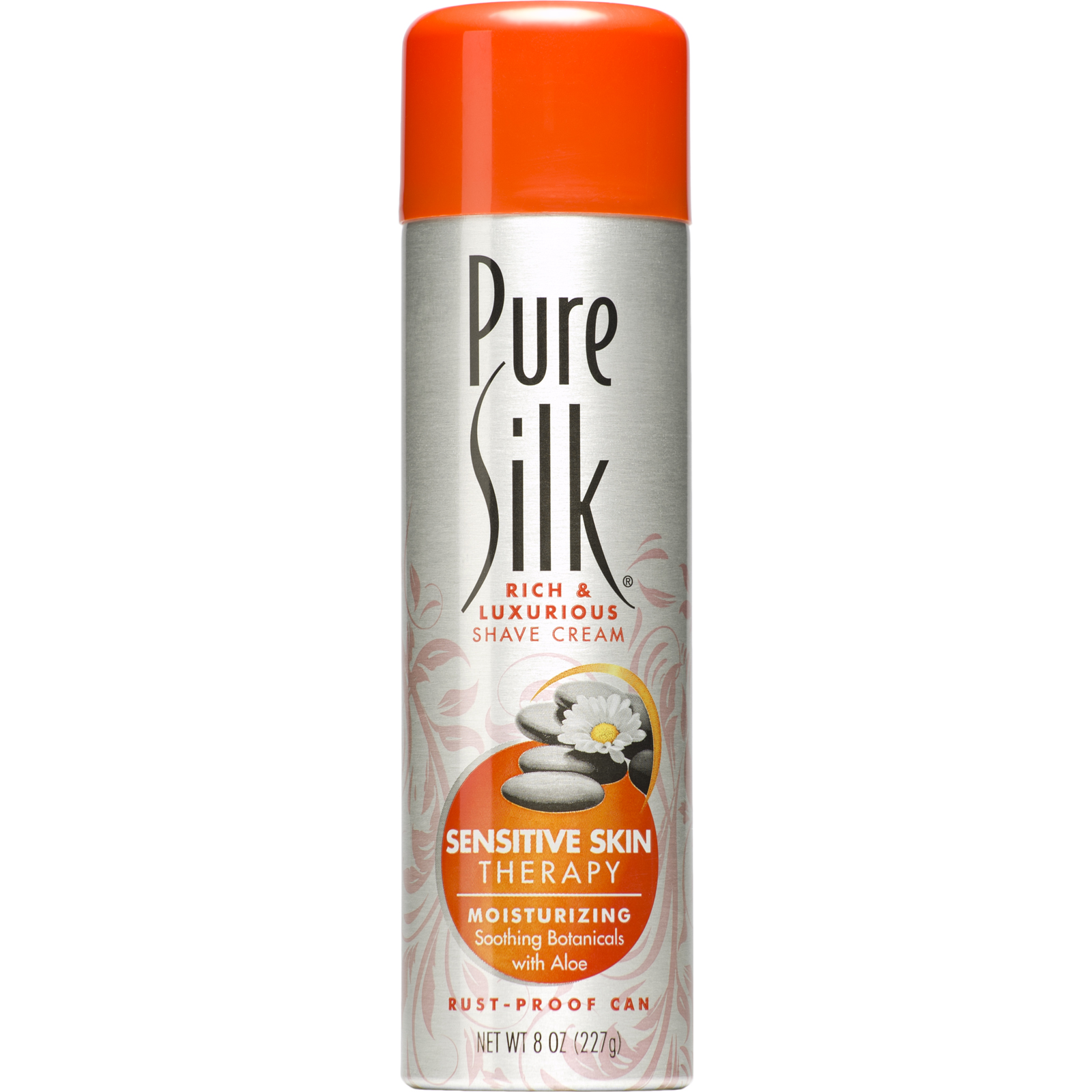 Pure Silk Sensitive Skin Moisturizing Shave Cream with Aloe, 8 oz