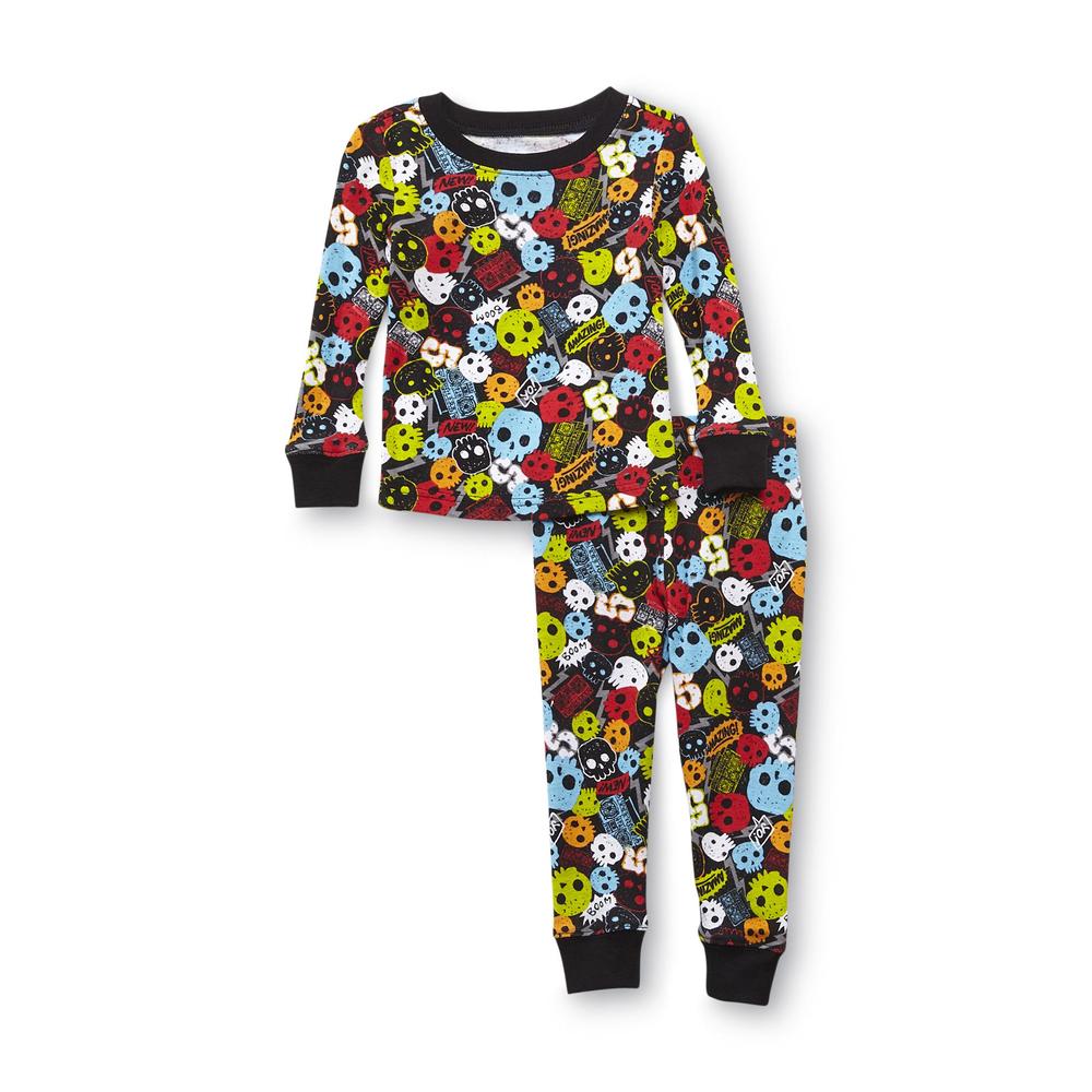 Joe Boxer Infant & Toddler Boy's 4-Piece Long-Sleeve Pajama Tops & Pants Set - Skull