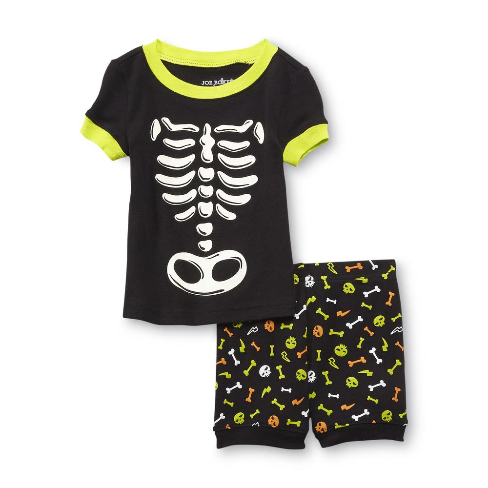 Joe Boxer Infant & Toddler Boy's 4-Piece Short-Sleeve Pajama Tops & Shorts Set - Skeleton
