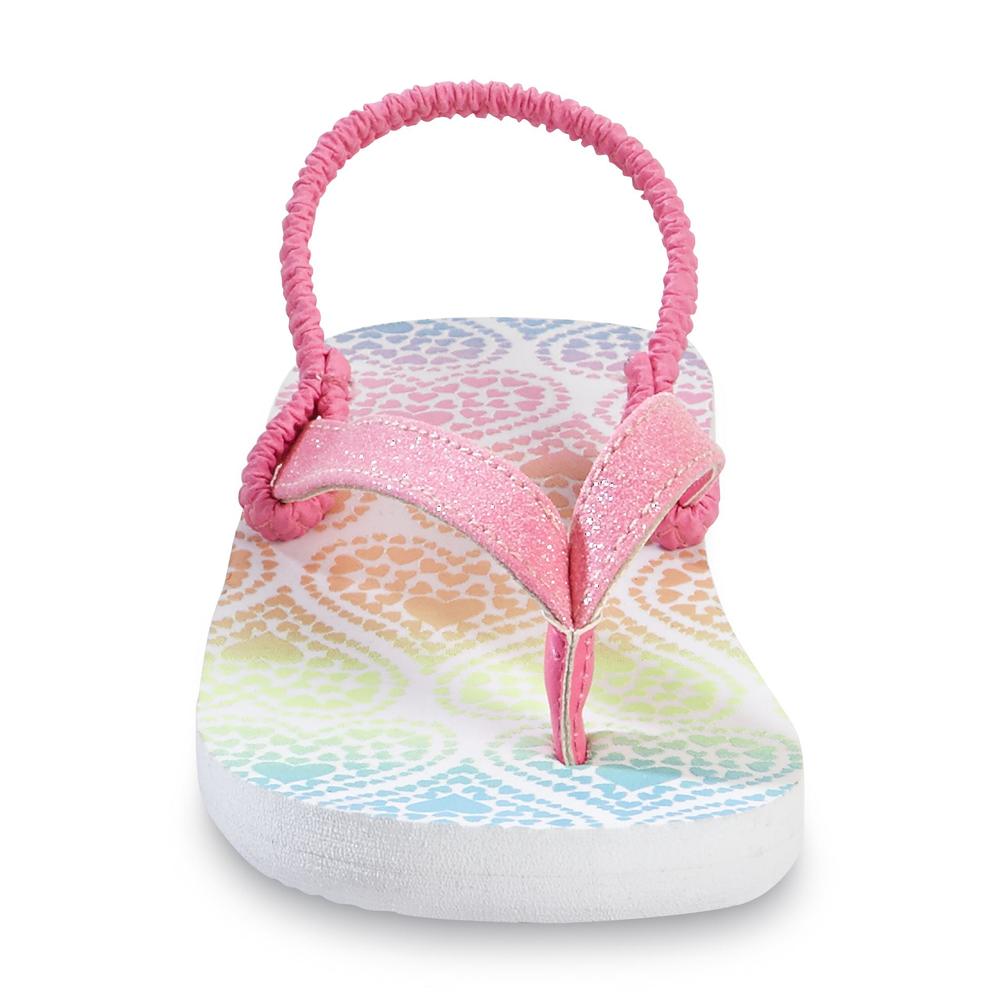 Island Club Toddler Girl's Layla Pink/Multi Thong Sandal