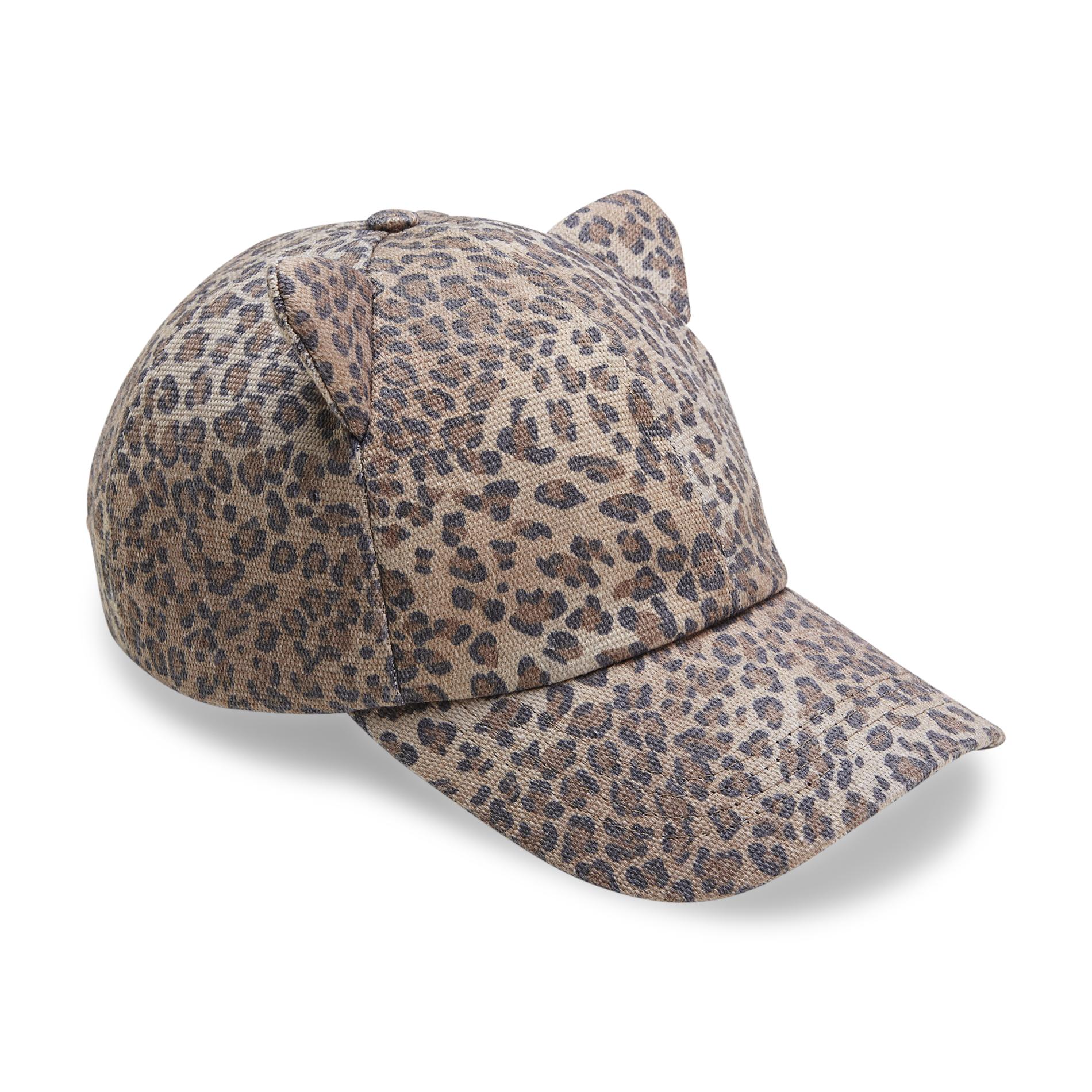Joe Boxer Junior's Cat Baseball Cap - Leopard Print