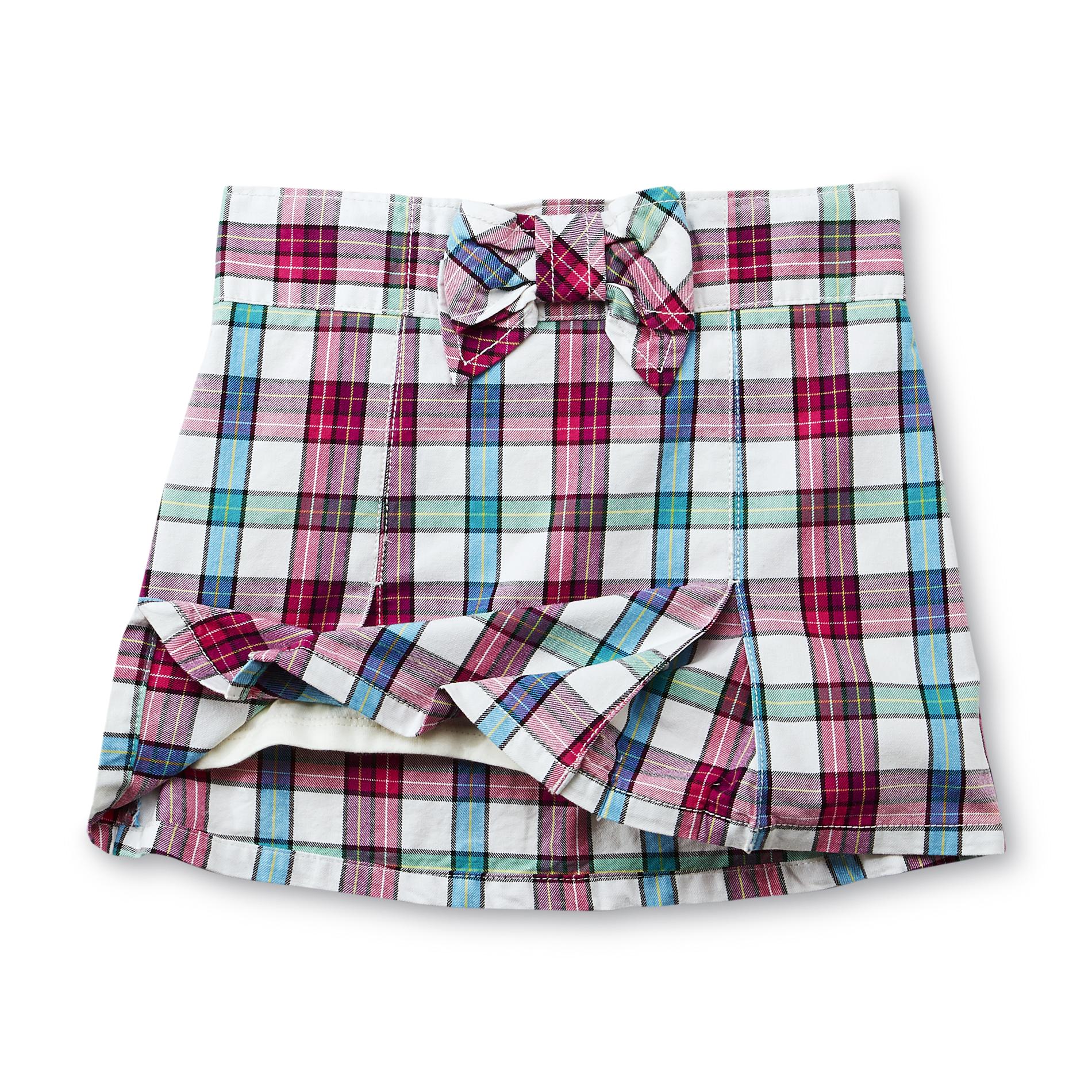 Toughskins Girl's Pleated Scooter Skirt - Plaid