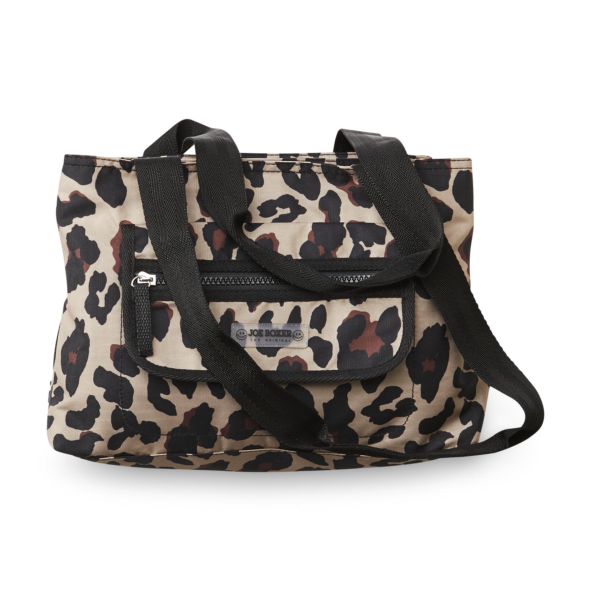 Joe Boxer Junior's Capri Tote Handbag - Leopard Print