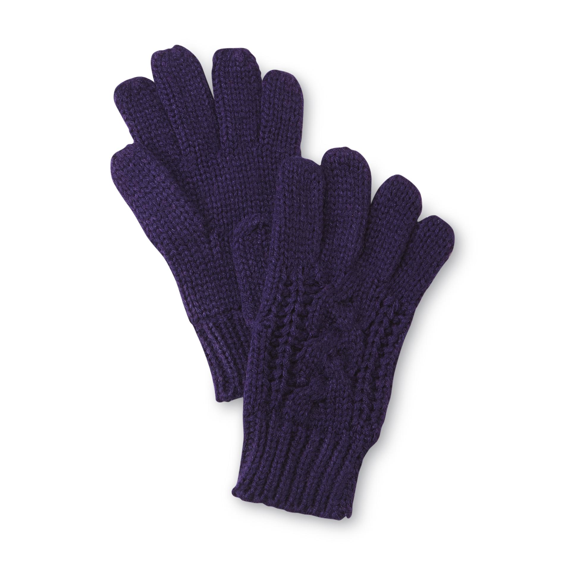 Jaclyn Smith Women's Cable Knit Gloves