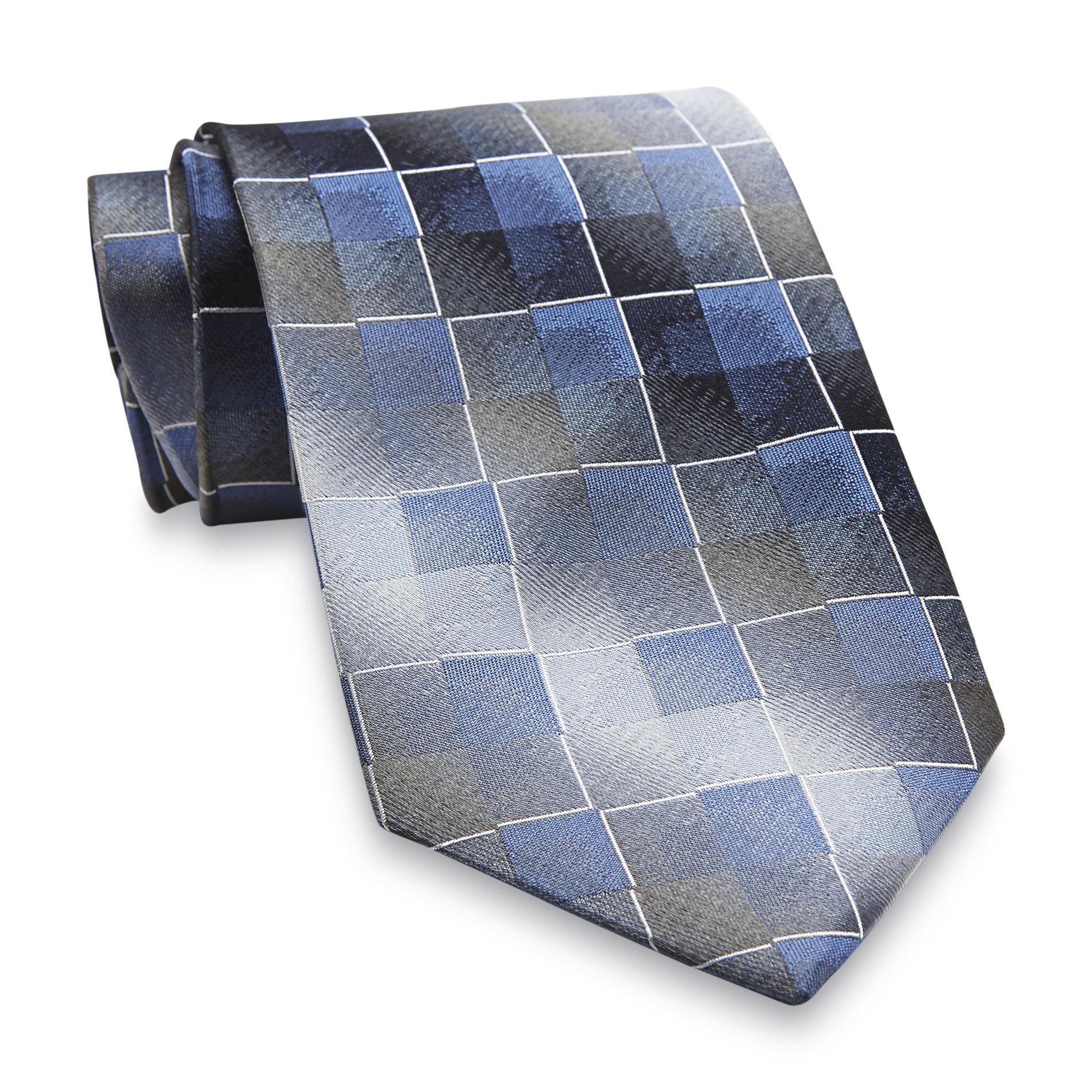 Pierre Cardin Men's Silk Necktie - Squares