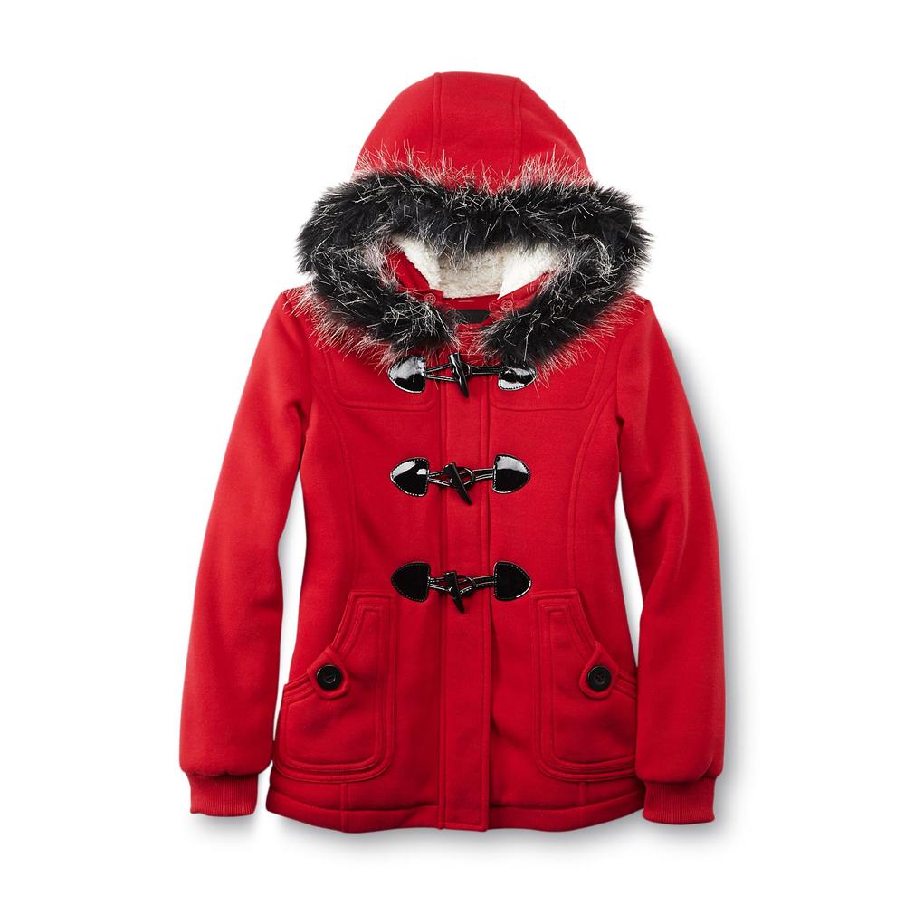 Me Too Kids Girl's Sherpa Lined Fleece Toggle Coat