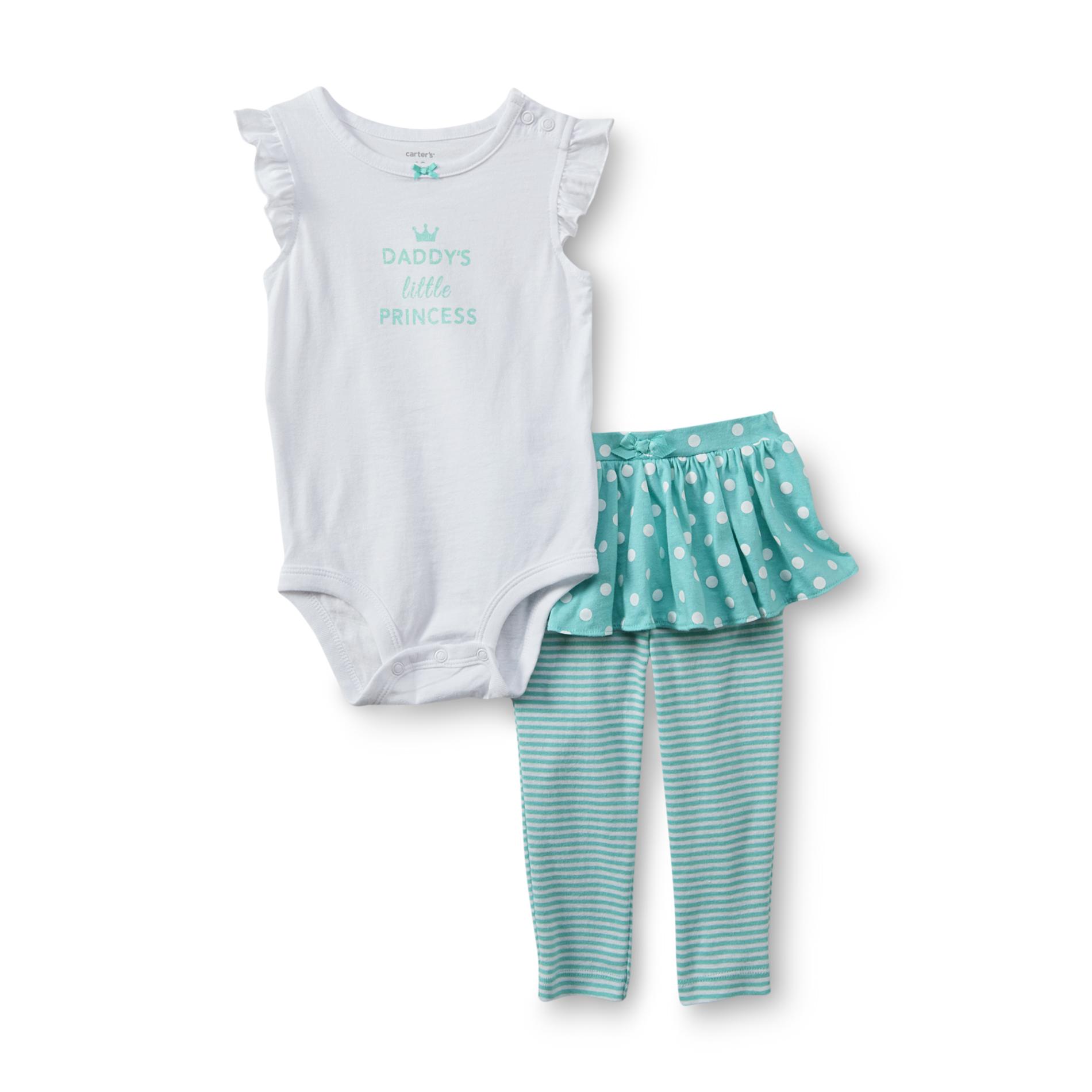 Carter's Newborn & Infant Girl's Bodysuit & Skeggings - Daddy's Little Princess