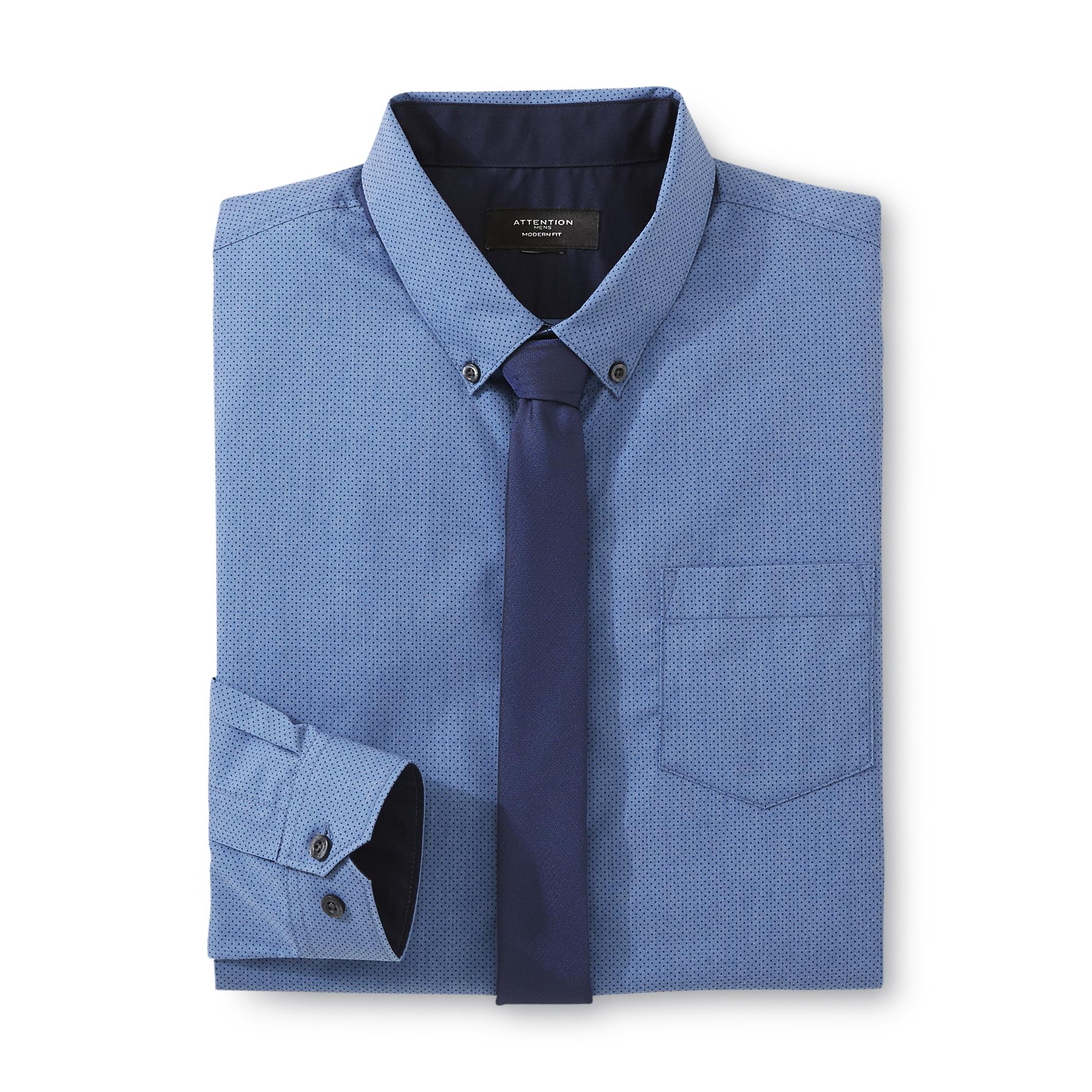 Attention Men's Dress Shirt & Necktie - Dots