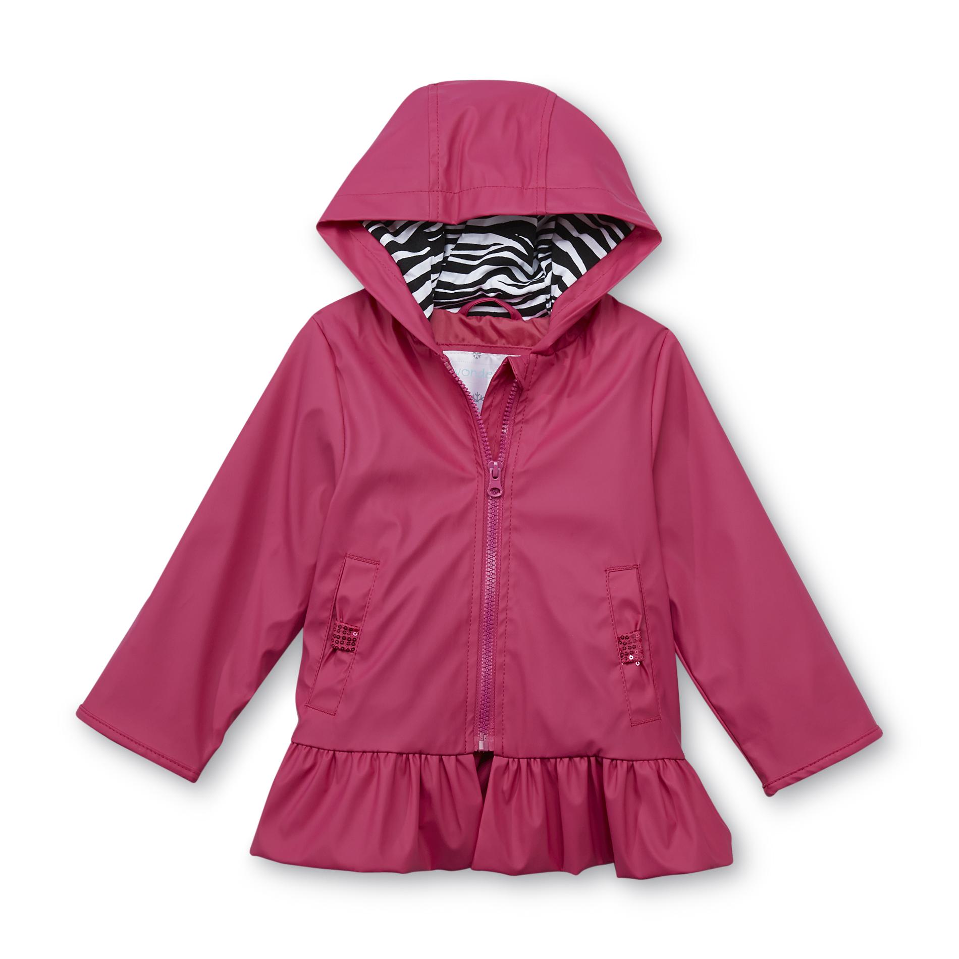 WonderKids Toddler Girl's Hooded Raincoat