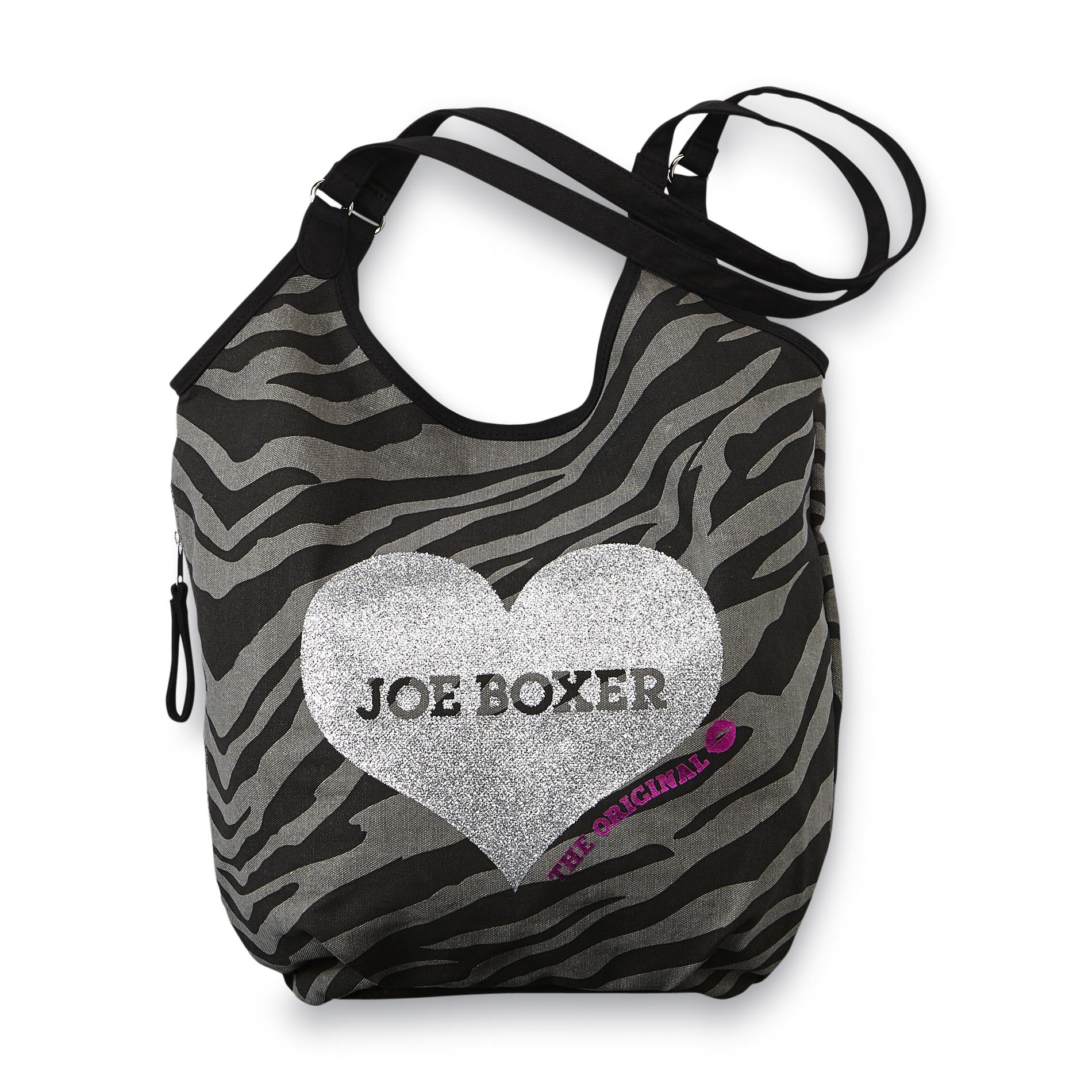 Joe Boxer Junior's Game Plan Shopper Bag - Zebra Print