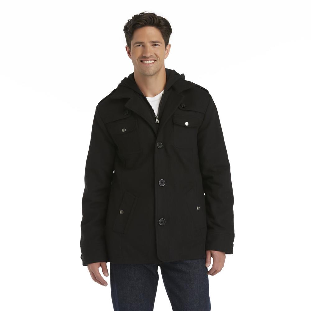 North Zone Men's Military-Inspired Hooded Jacket