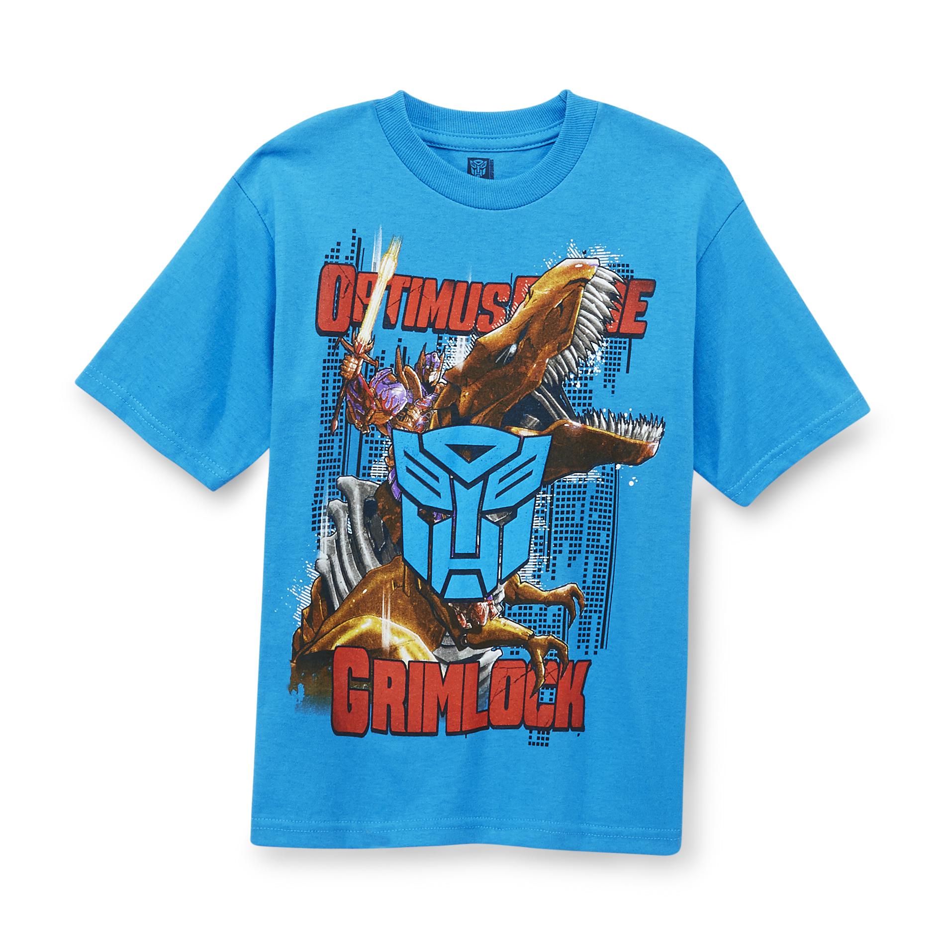 Hasbro Transformers Boy's Graphic T-Shirt - Optimus Prime & Grimlock
