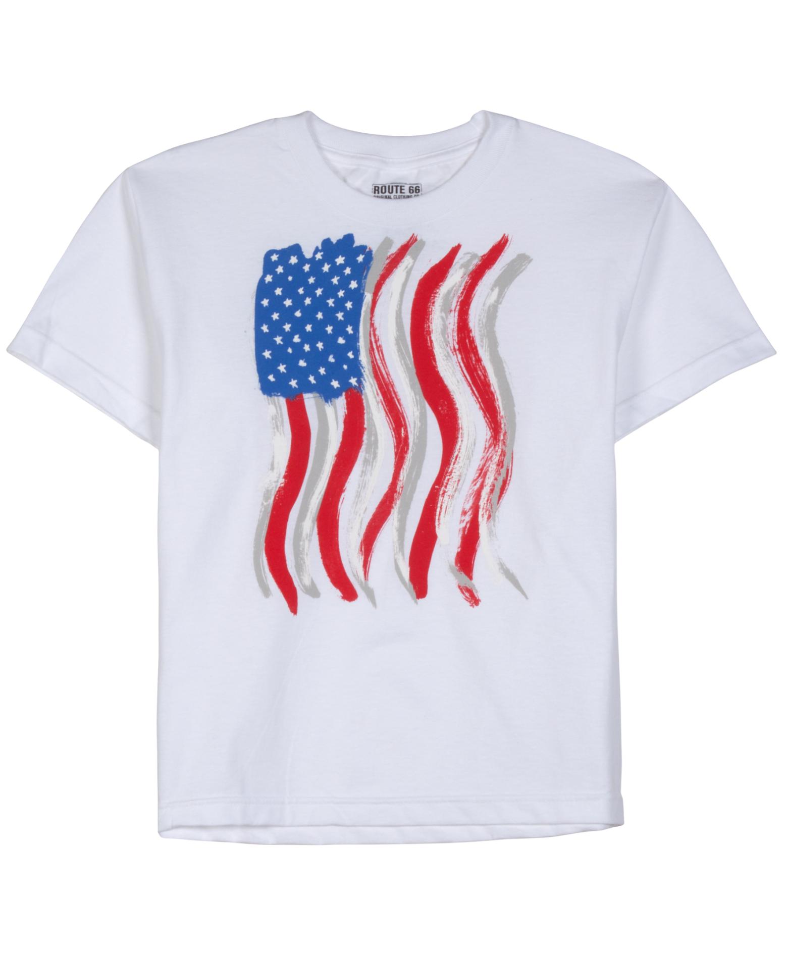 Route 66 Boy's Graphic T-Shirt - American Flag