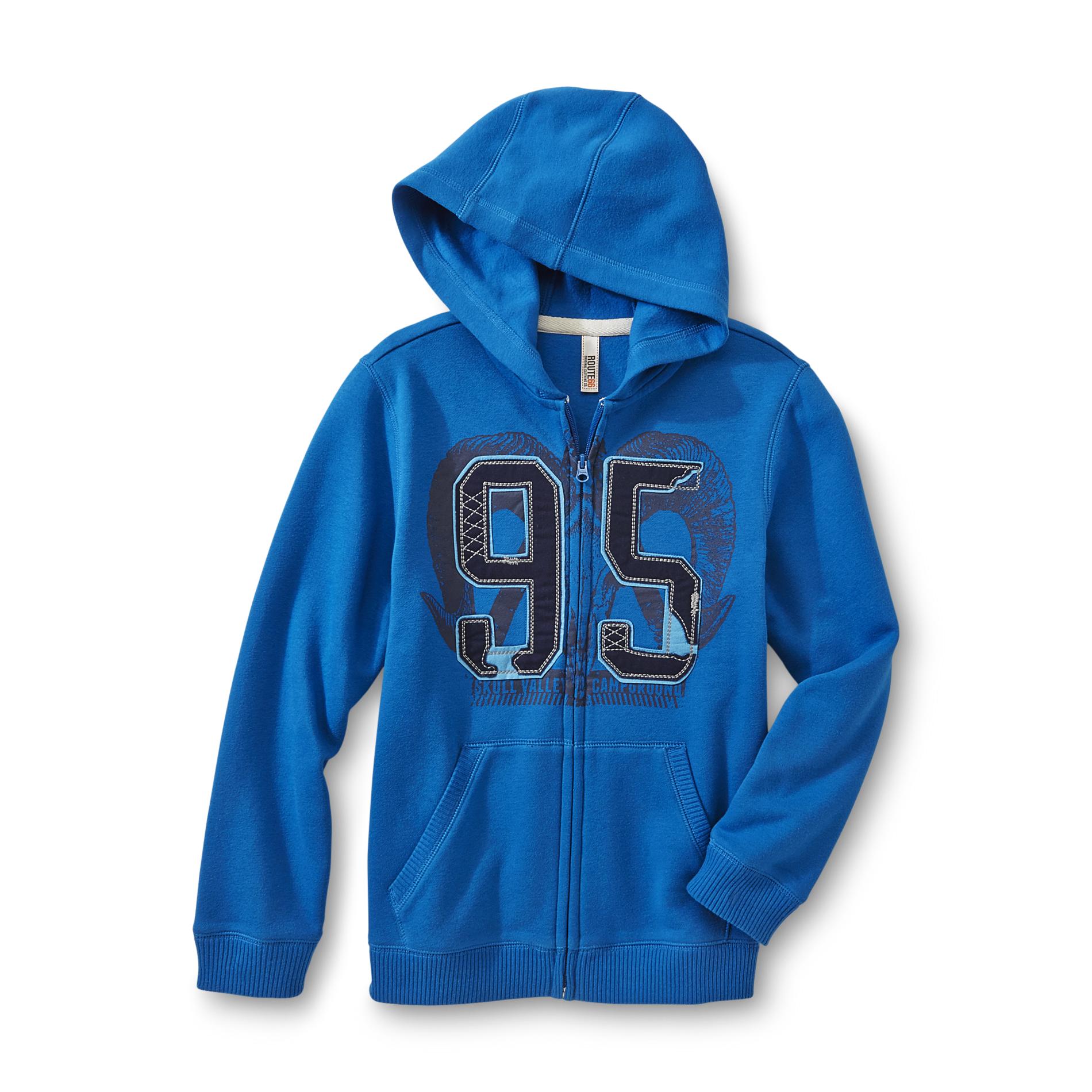 Route 66 Boy's Graphic Hoodie Jacket - Skull Valley 95