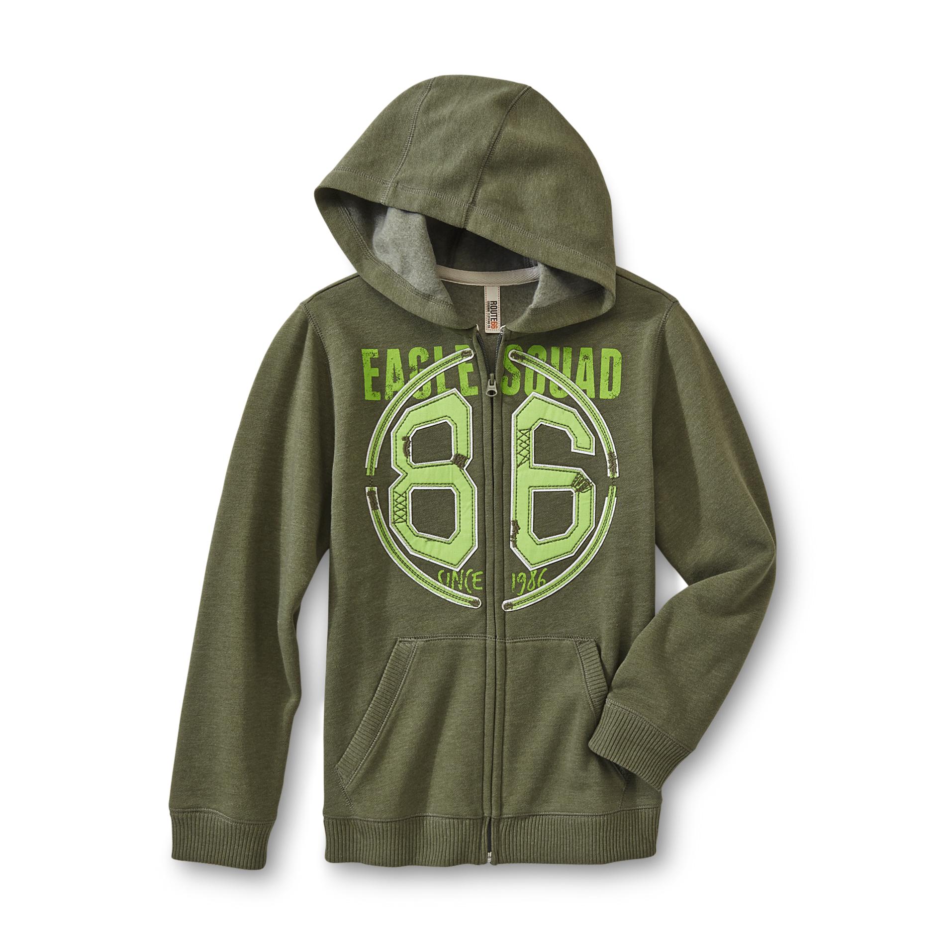 Route 66 Boy's Graphic Hoodie Jacket - Eagle Squad 86