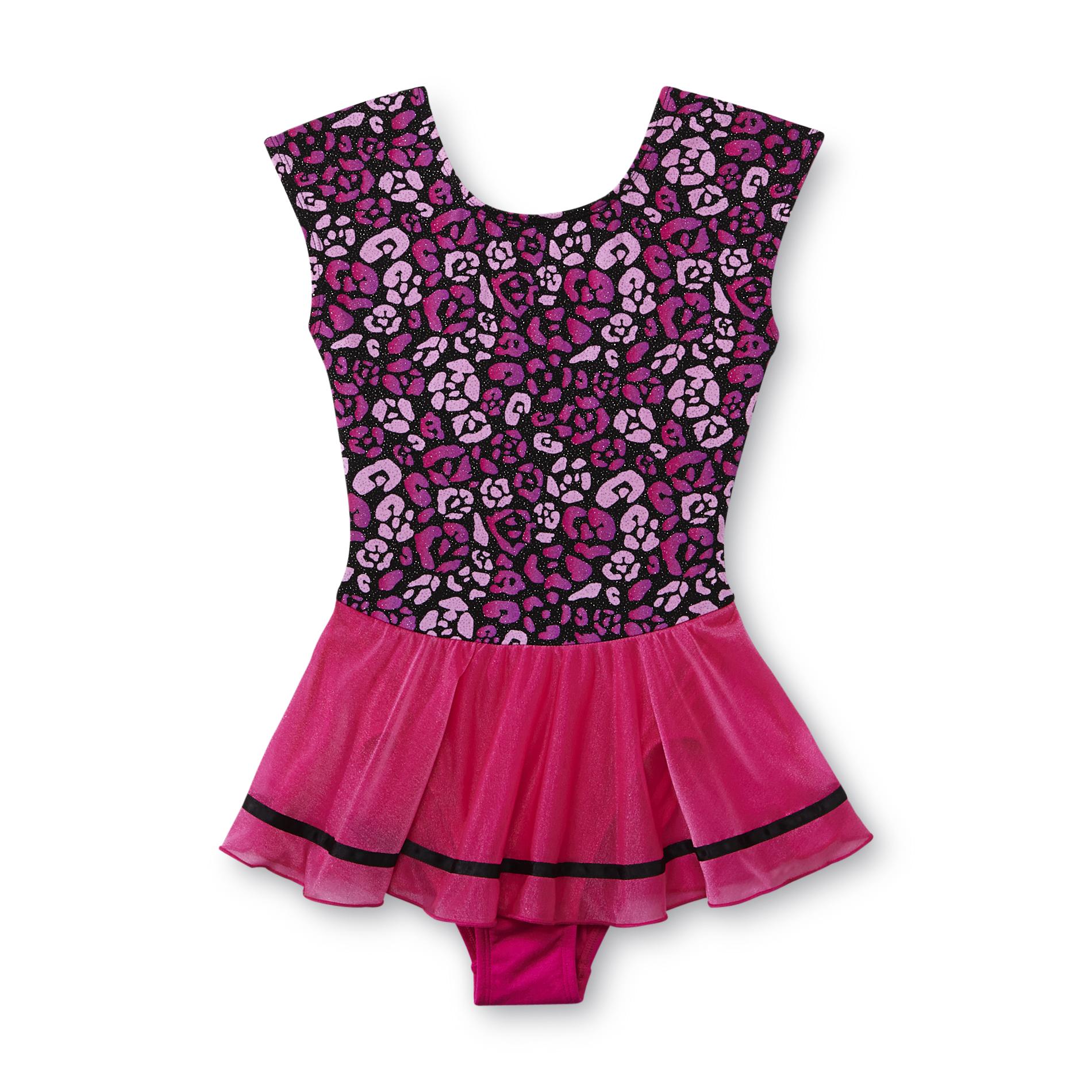 Just Imagine Girl's Skirted Leotard - Abstract Floral