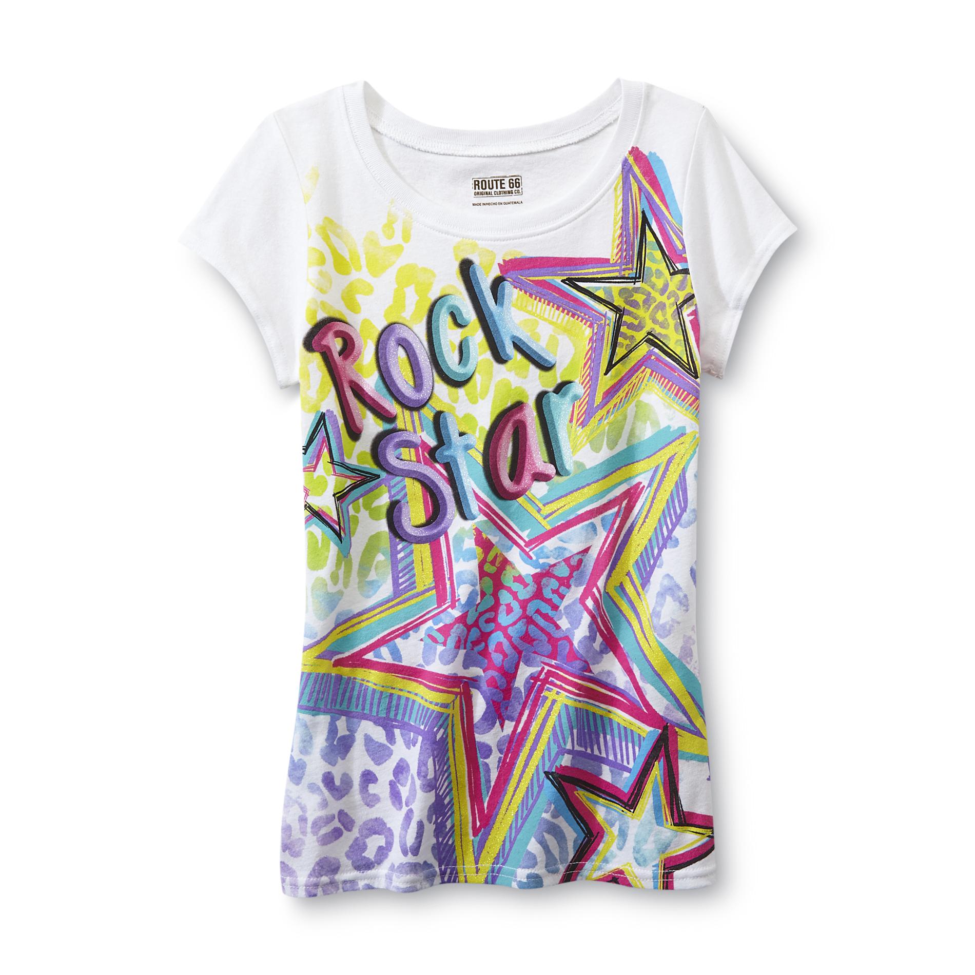 Route 66 Girl's Graphic T-Shirt - Rock Star