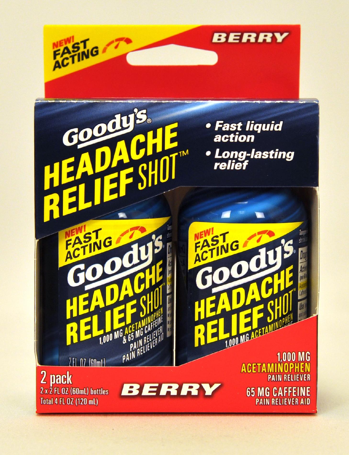 Goody's Headache Shot Berry, 2 fl oz (60 ml)