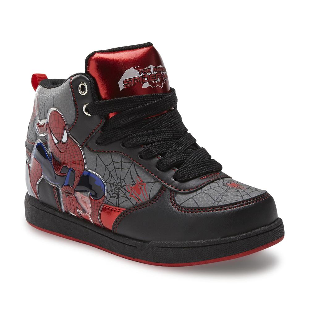 Marvel Spider-Man Boy's Black/Red High-Top Sneaker