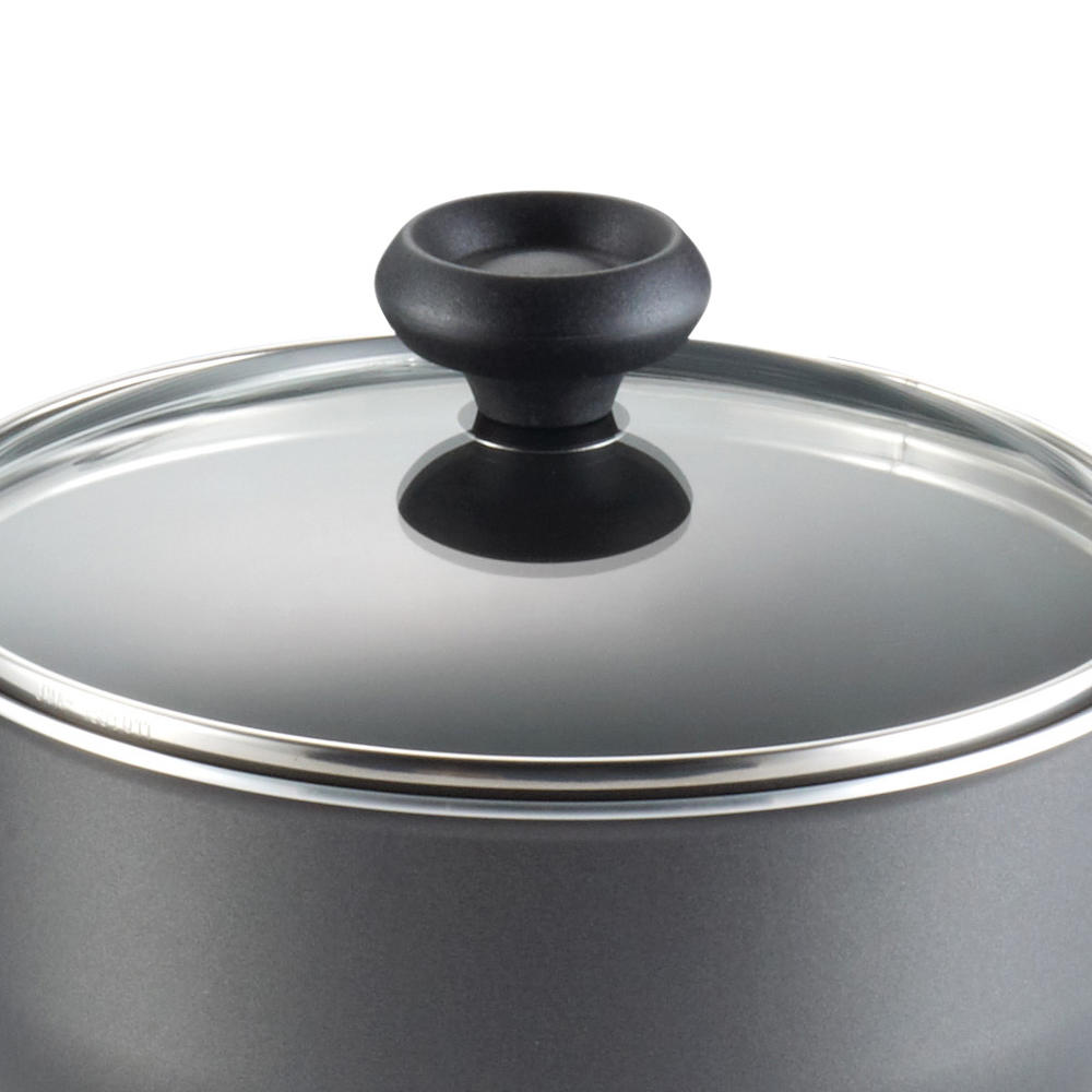 Farberware Dishwasher Safe High Performance Nonstick 16-Piece Cookware Set, Charcoal