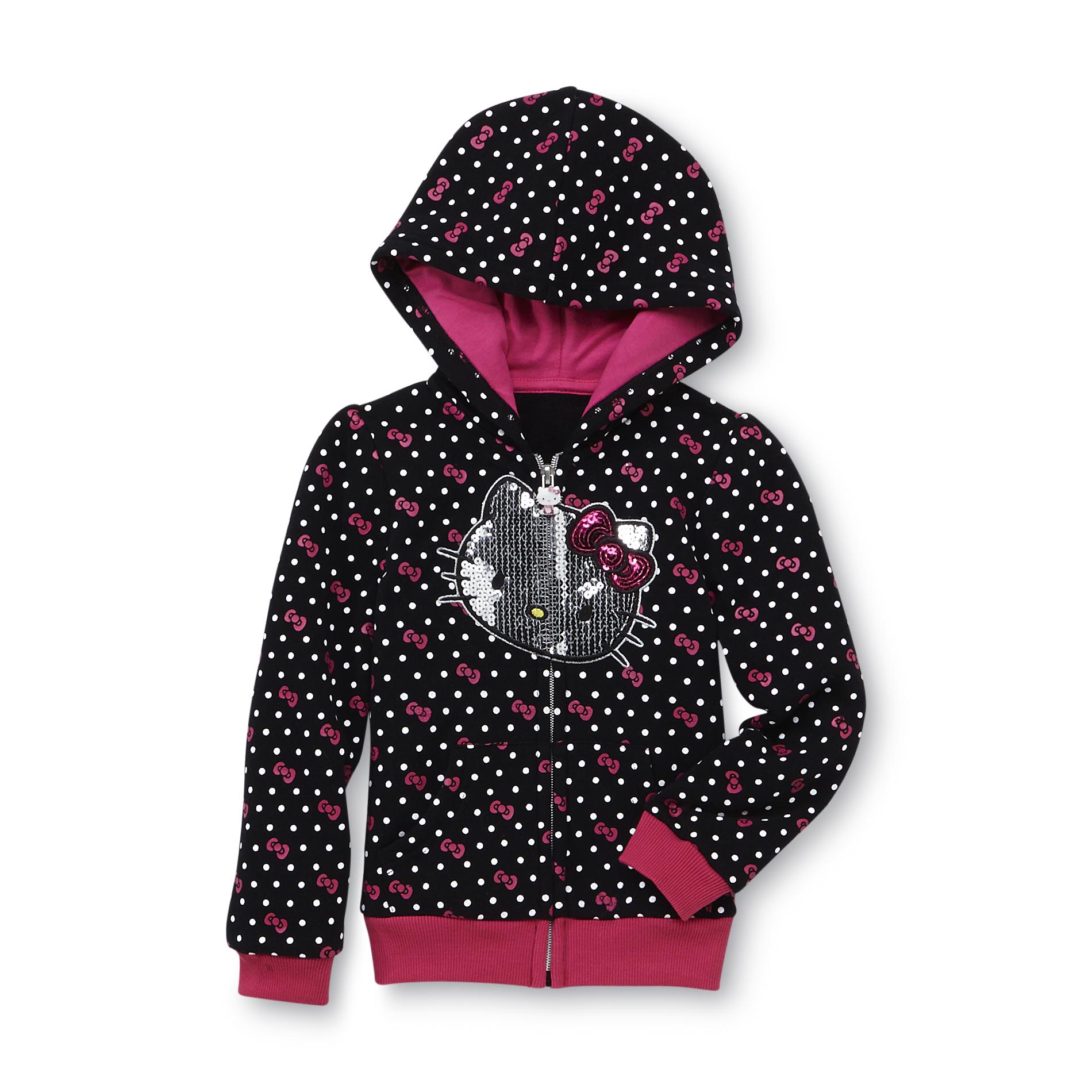 Hello Kitty Toddler Girl's Sequined Hoodie Jacket