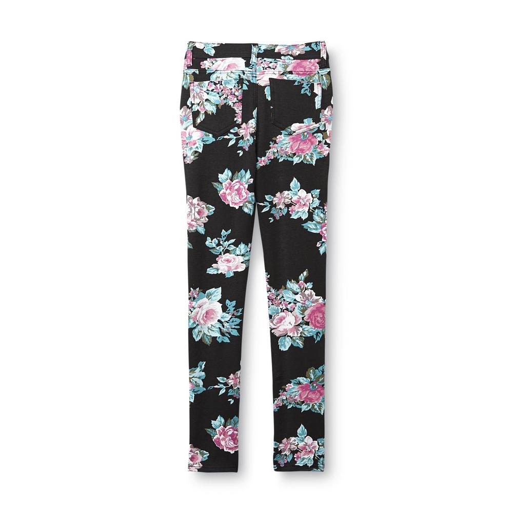 Bongo Girl's French Terry Jeggings - Floral