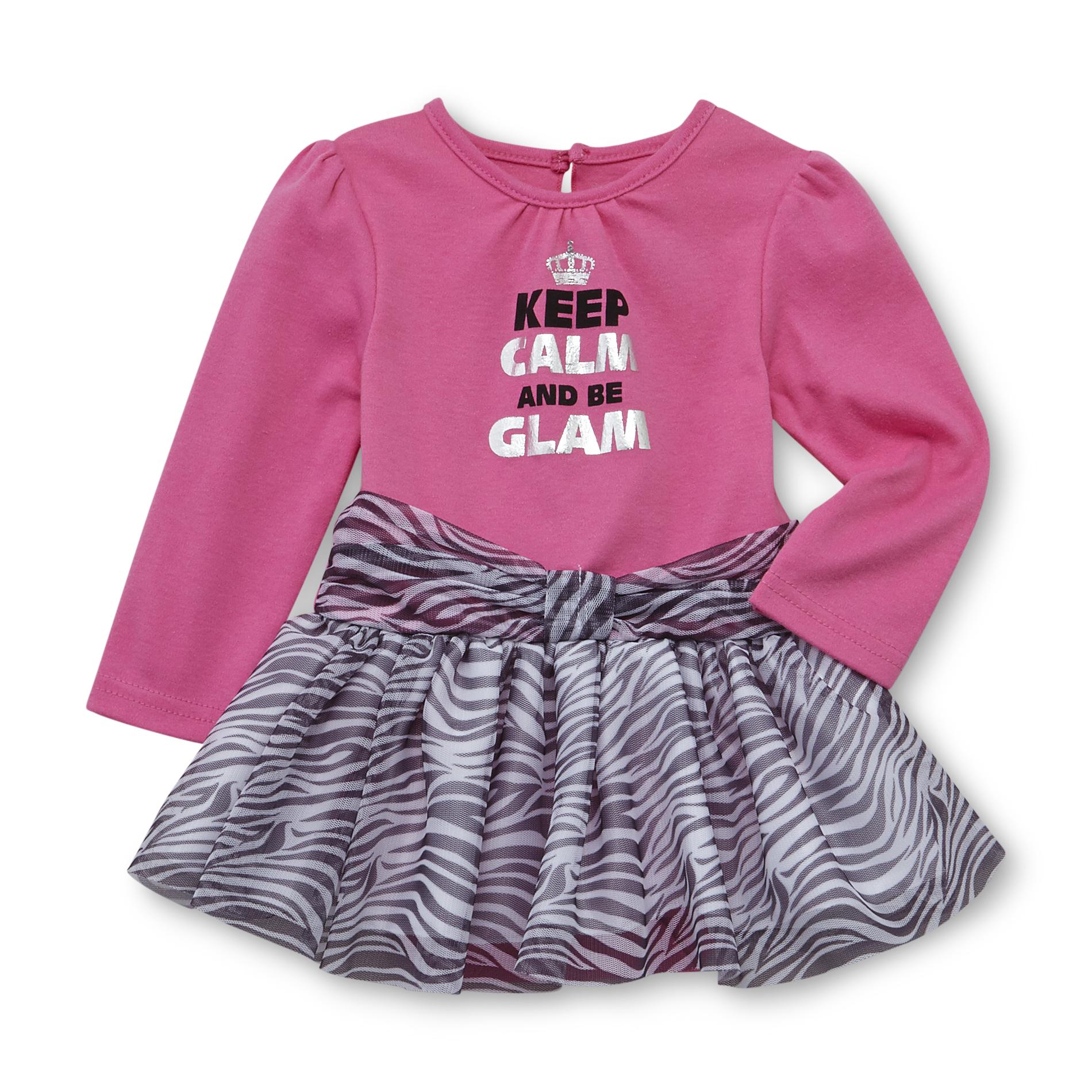 Baby Glam Newborn & Infant Girl's Long-Sleeve Bodysuit - Zebra Print