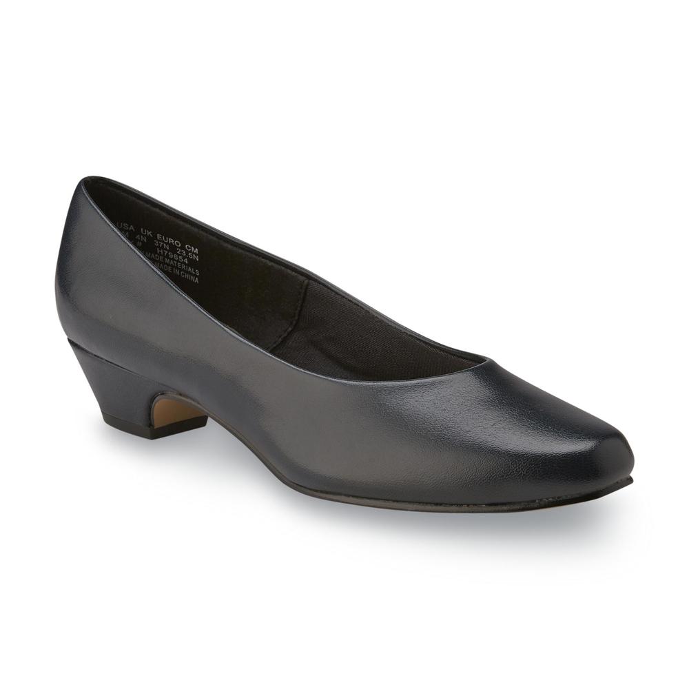 Soft Style by Hush Puppies Women's Angel II Pump Dress Shoe Wide Width Available - Navy